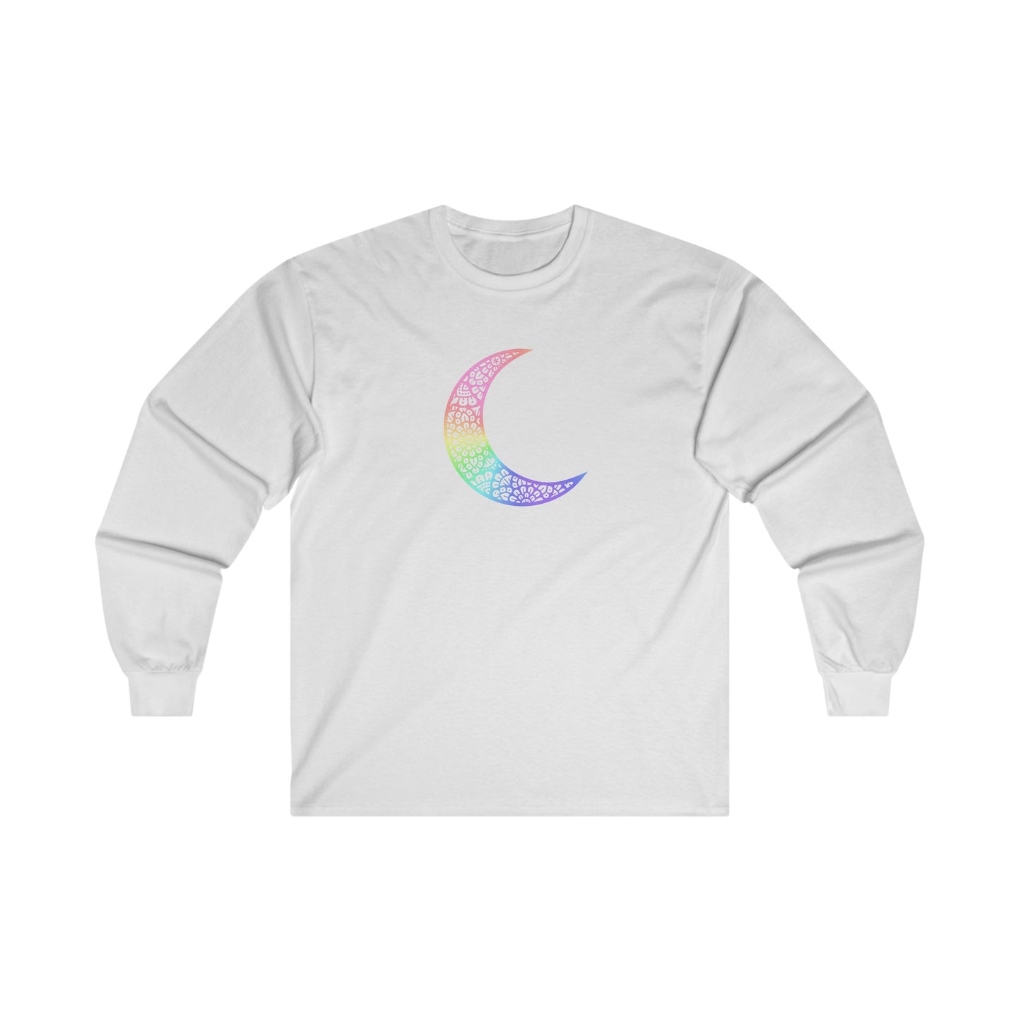 Colorful Mandala Moon Long Sleeve Tee