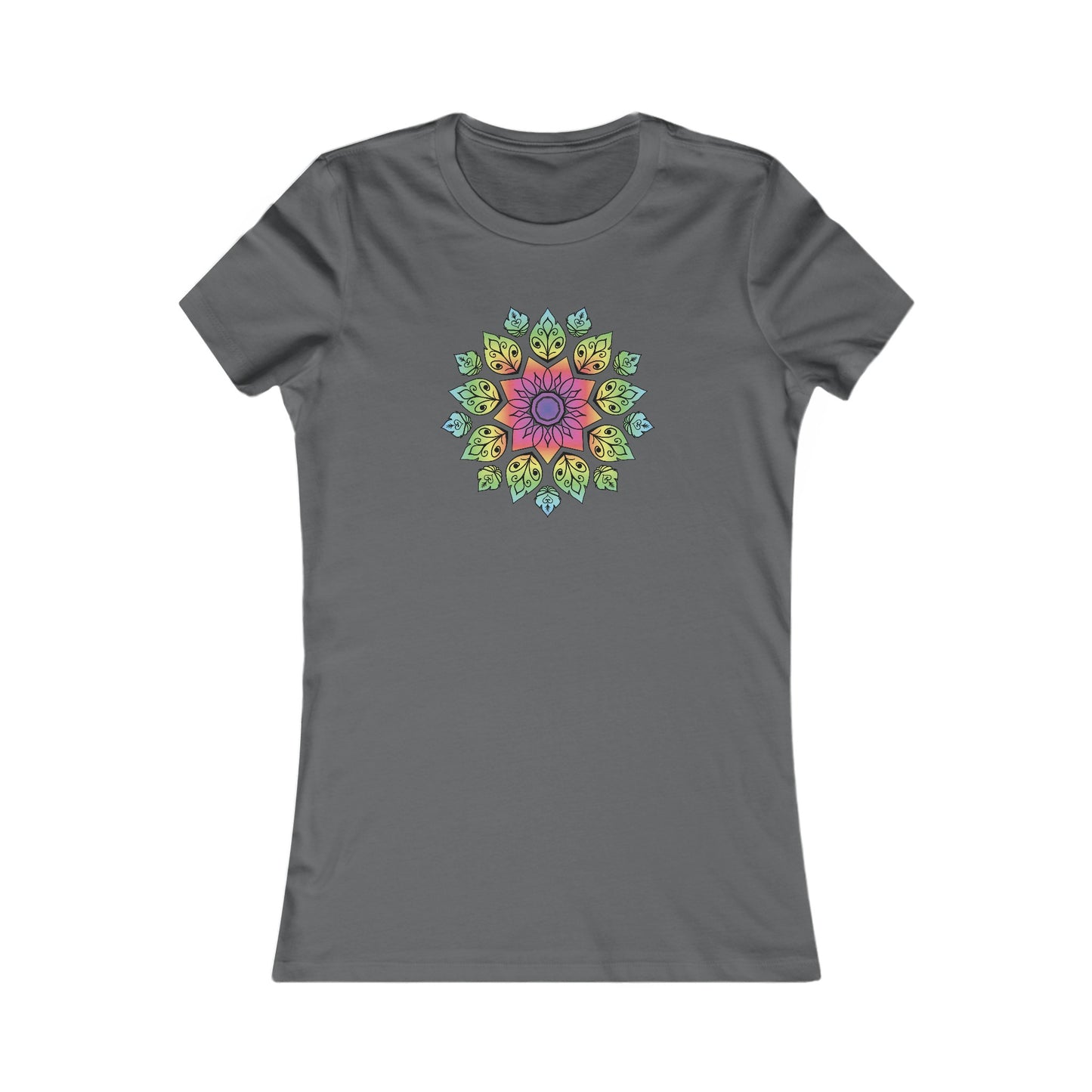 Colorful Mandala Fitted Tee (004)