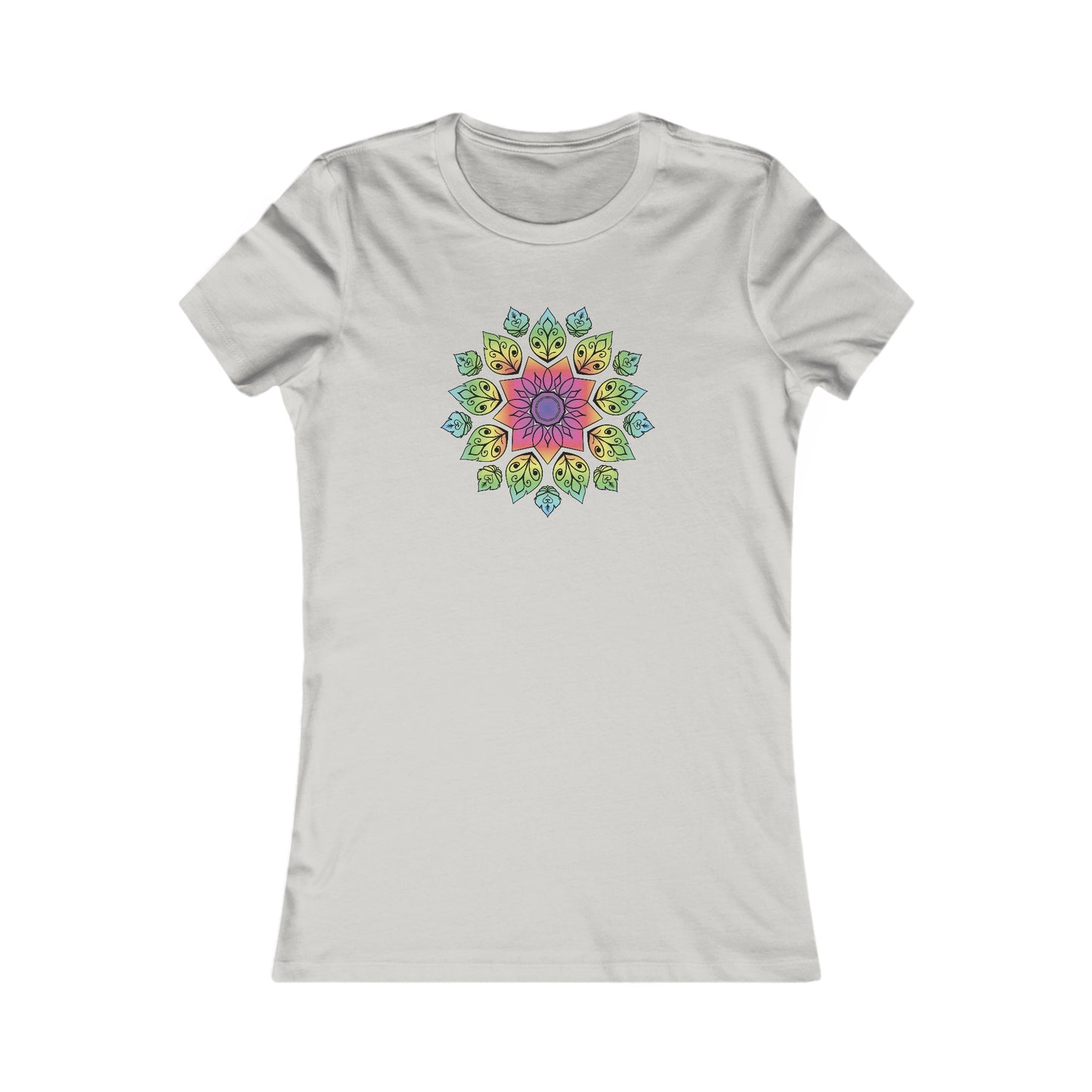 Colorful Mandala Fitted Tee (004)