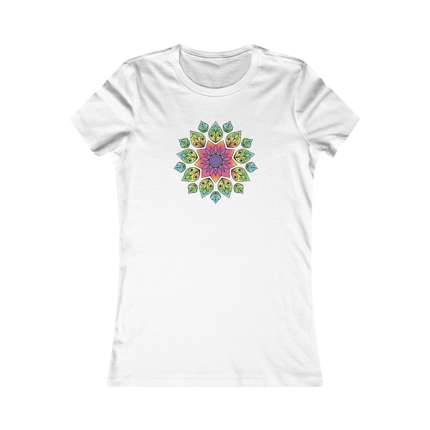Colorful Mandala Fitted Tee (004)