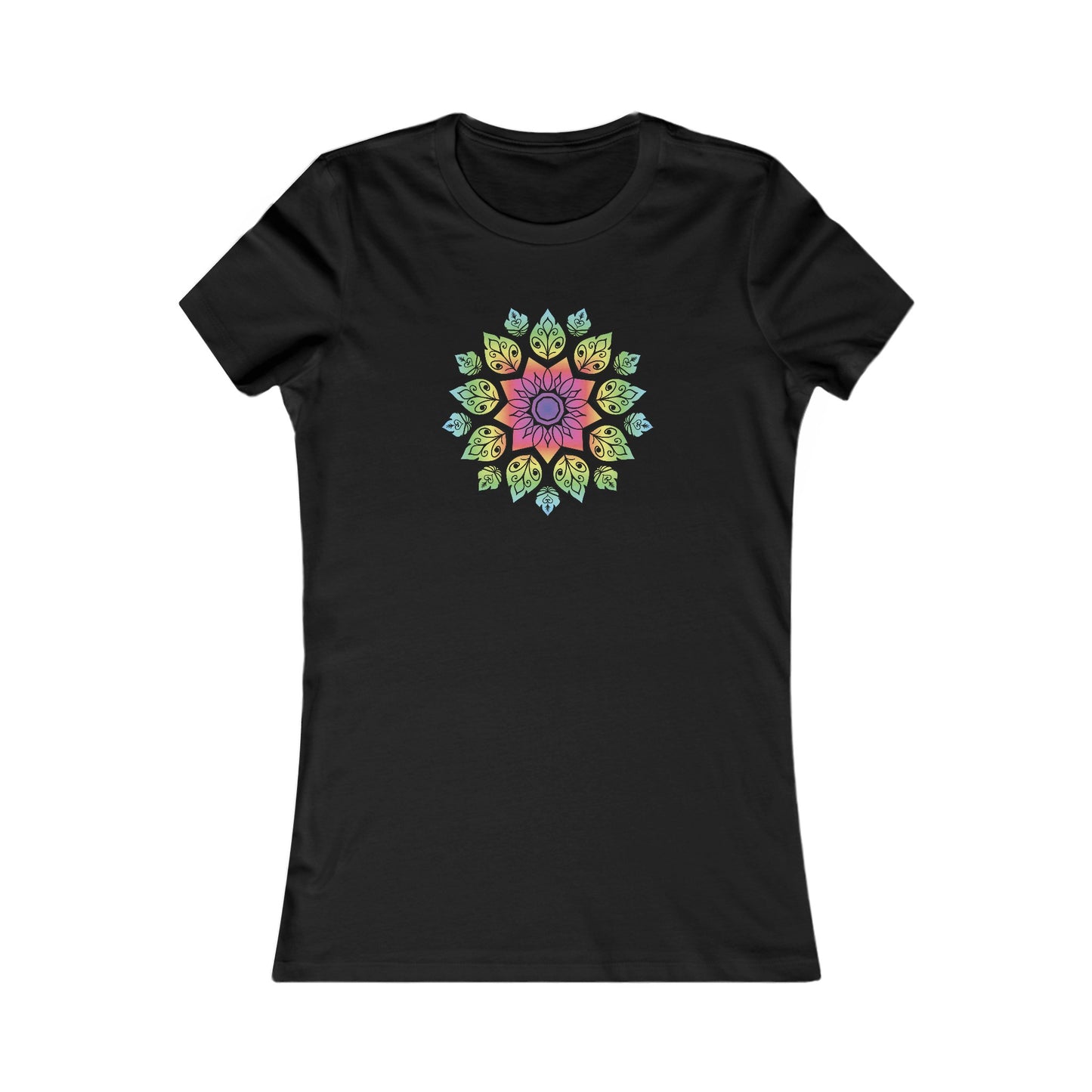 Colorful Mandala Fitted Tee (004)