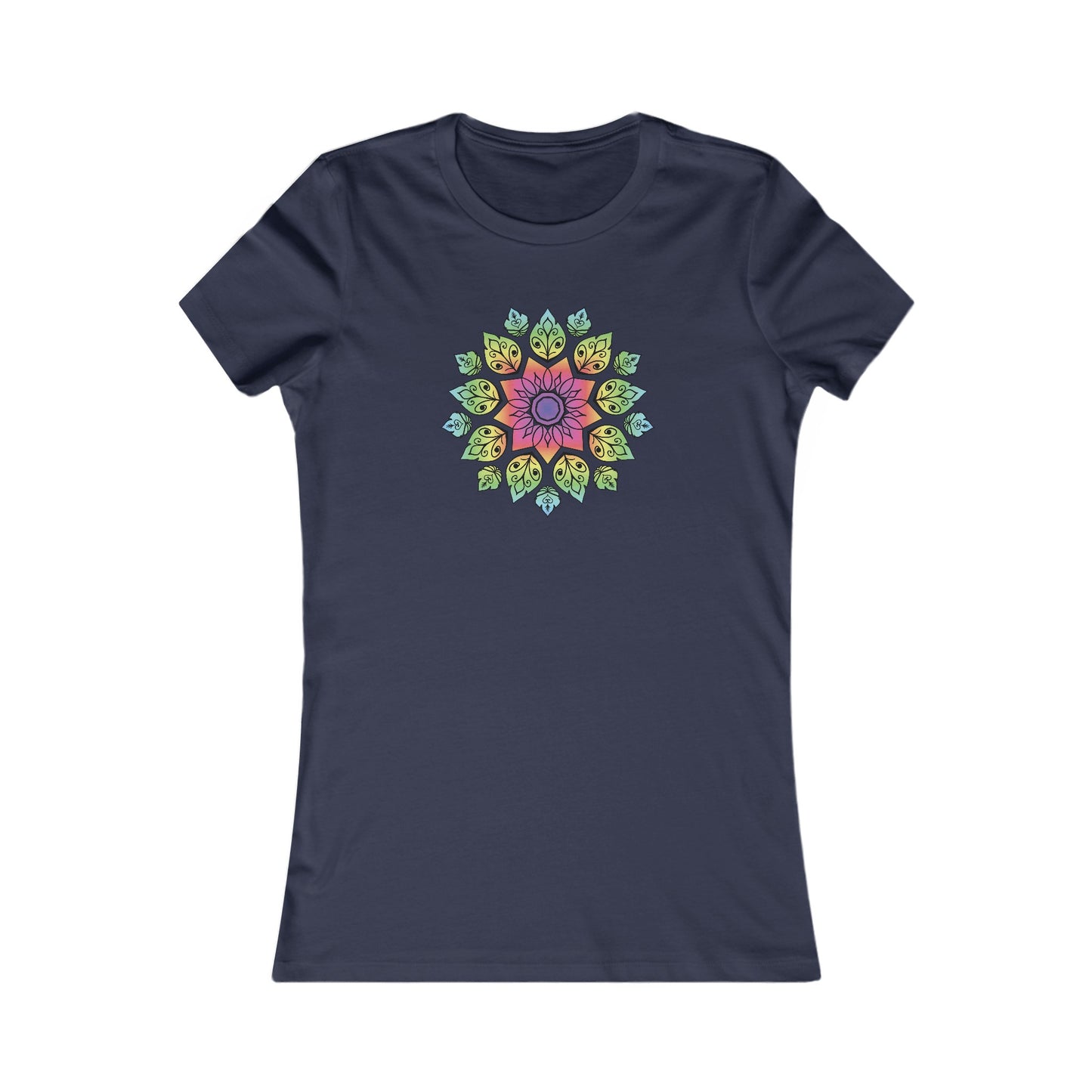 Colorful Mandala Fitted Tee (004)