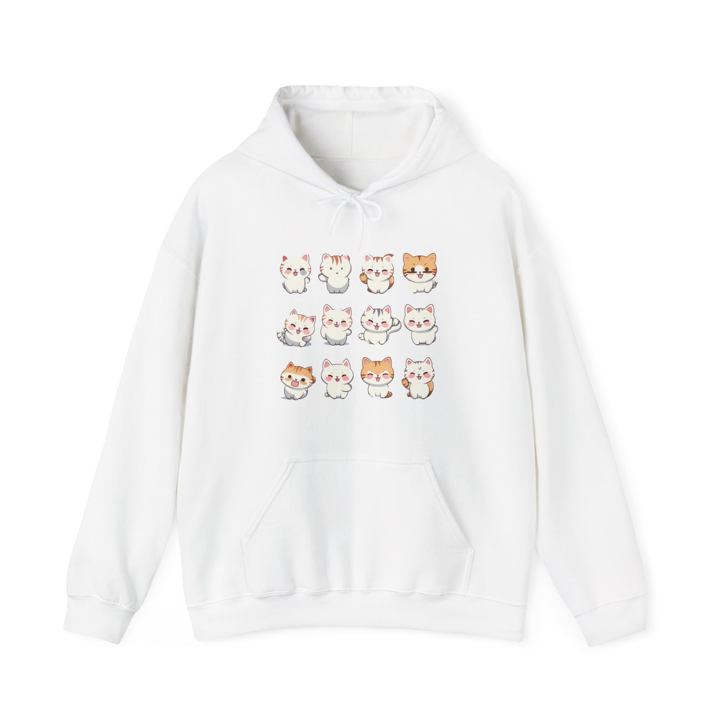 Cute Cat Set Hooded Sweatshirt