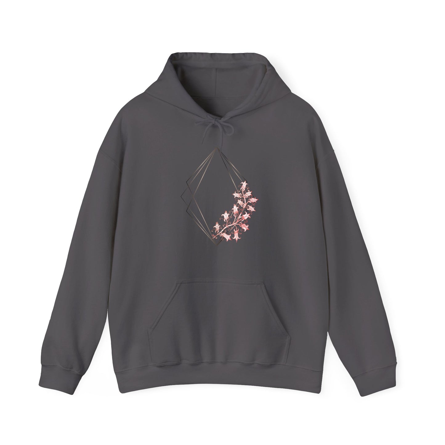 Floral Diamond Hooded Sweatshirt