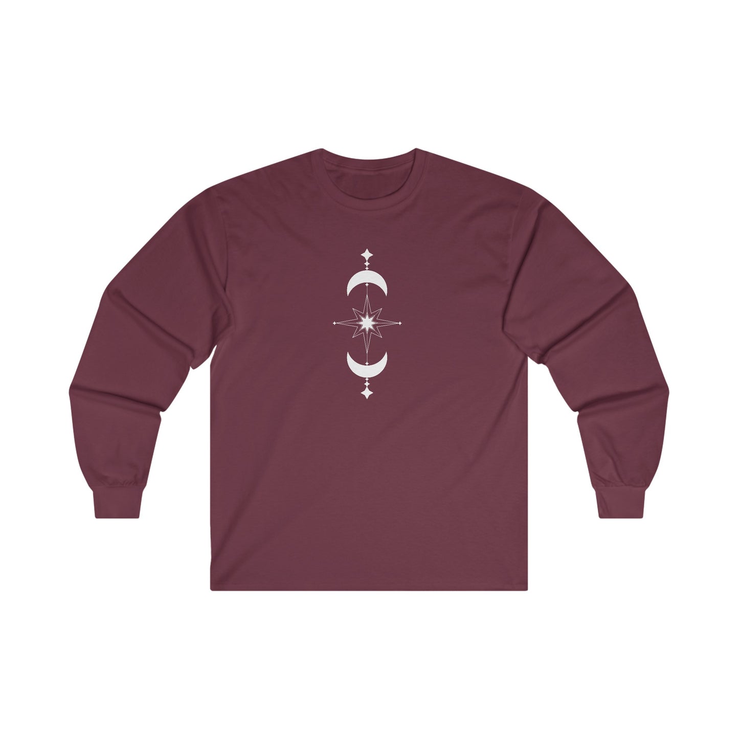 Linear Star and Moons Long Sleeve Tee