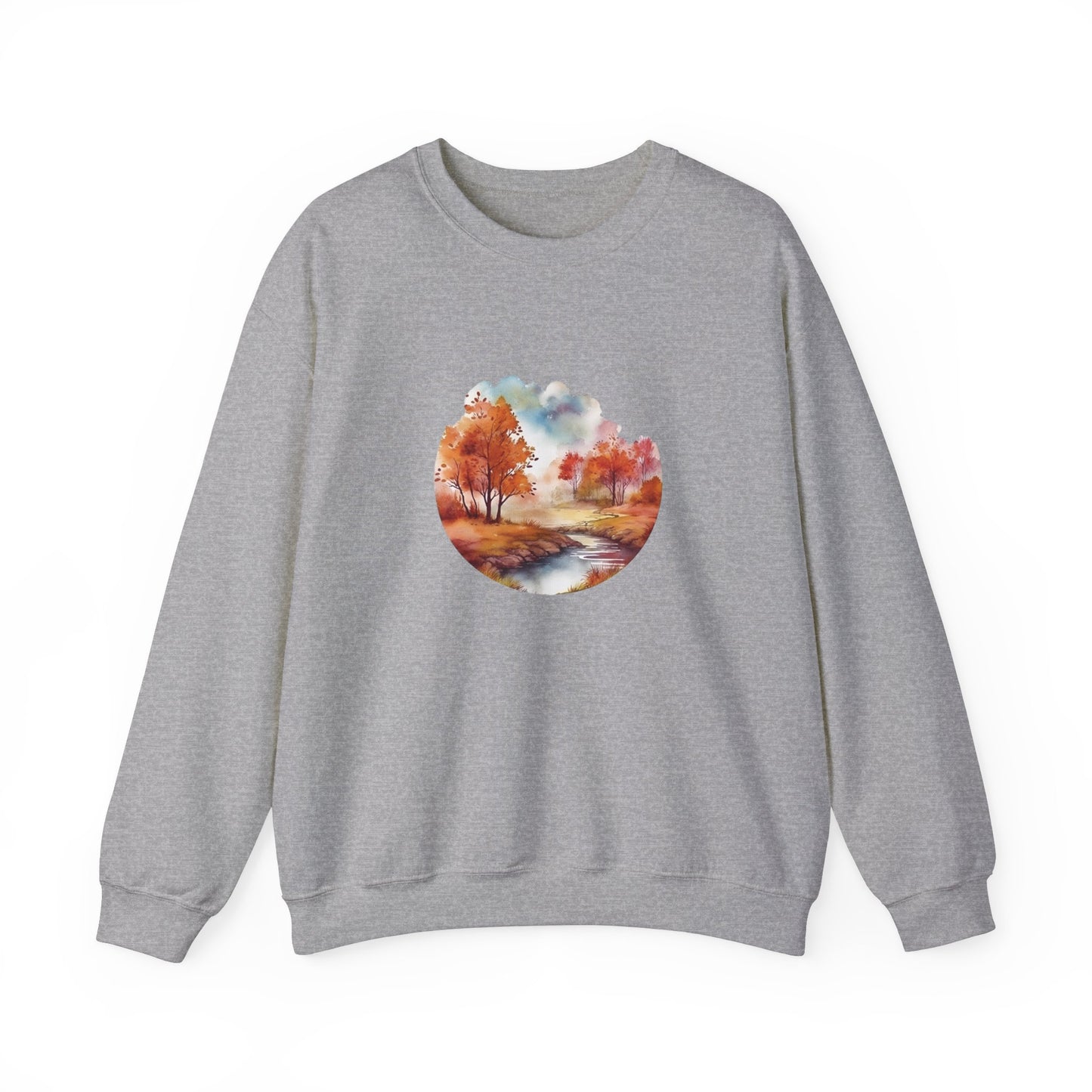 Autumn Landscape Watercolor Sweatshirt