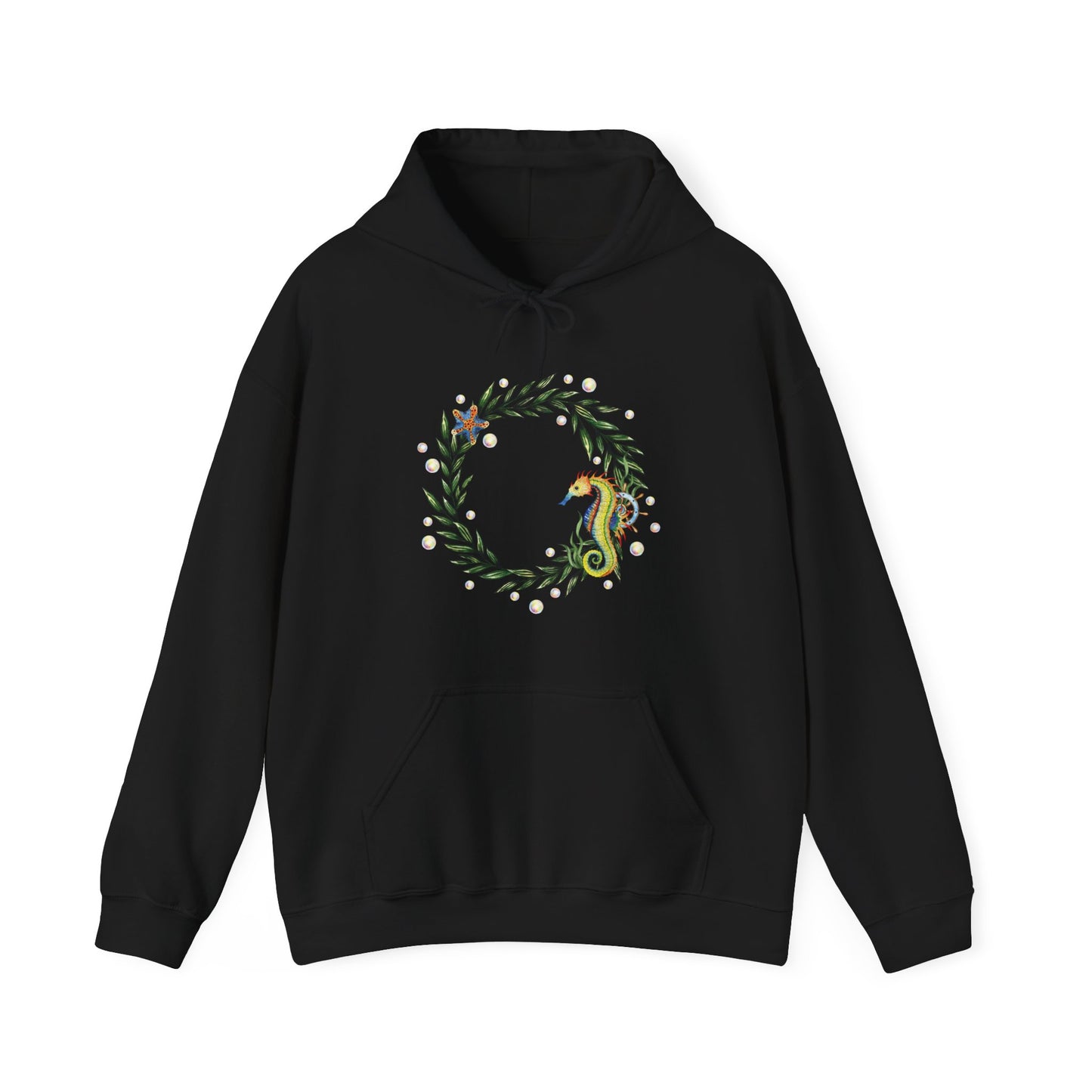 Seahorse Circle Hooded Sweatshirt