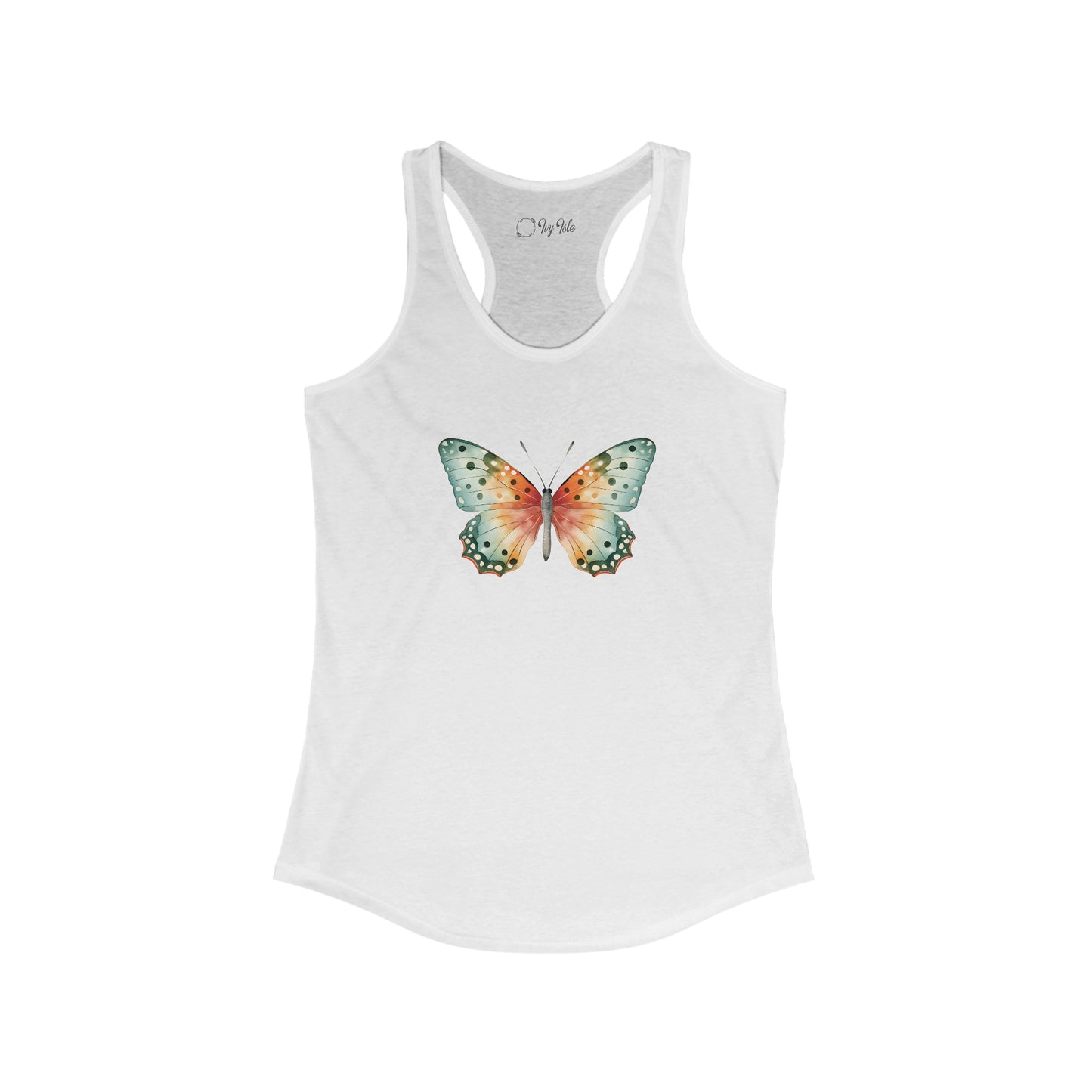Watercolor Butterfly Racerback Tank
