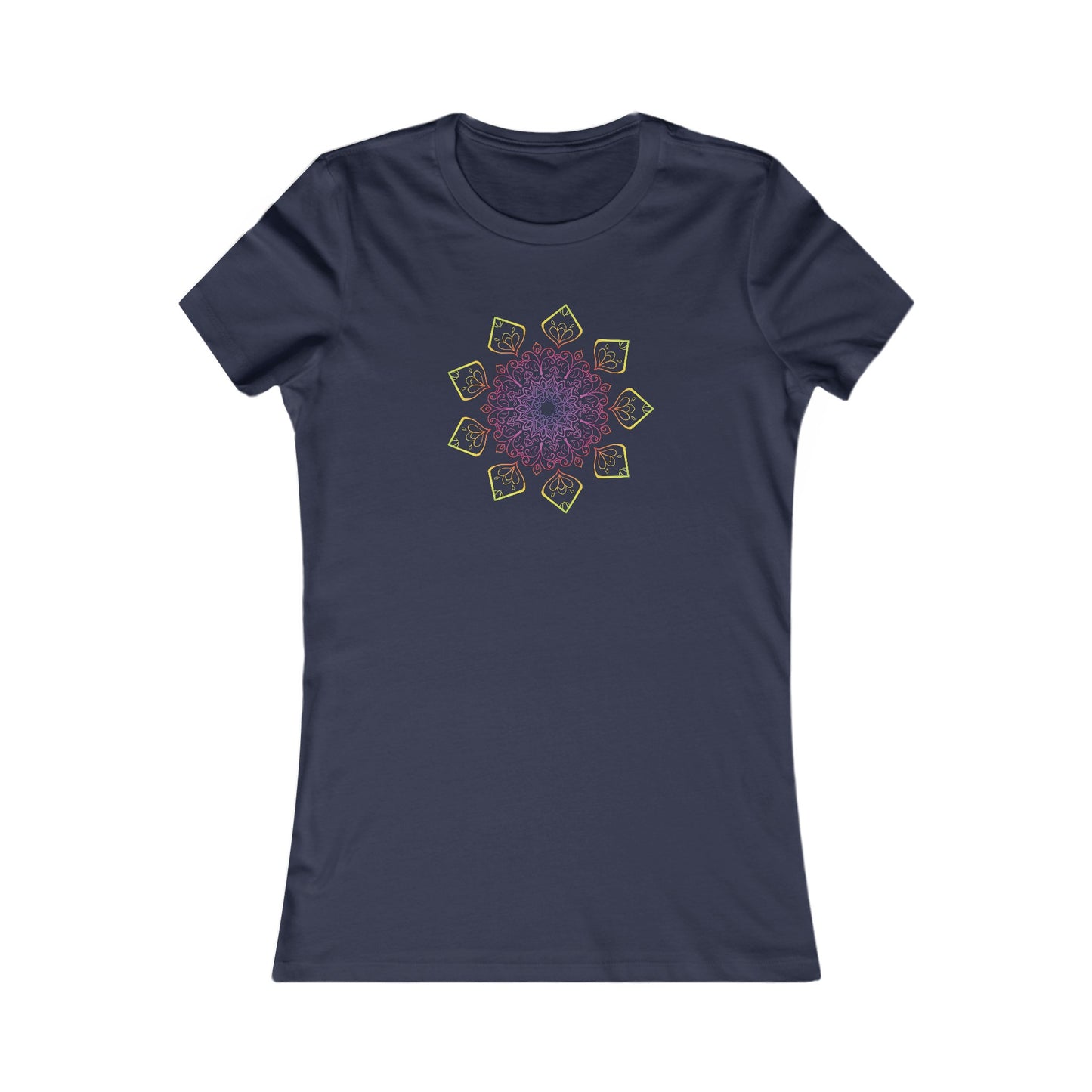 Colorful Mandala Fitted Tee (002)