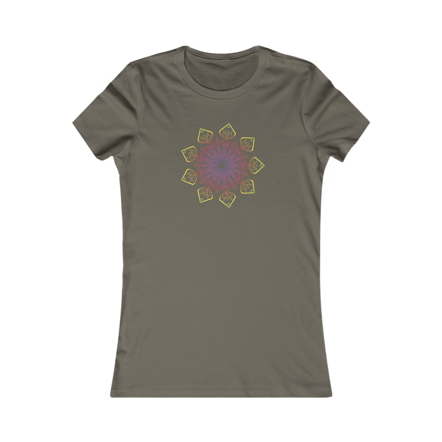 Colorful Mandala Fitted Tee (002)