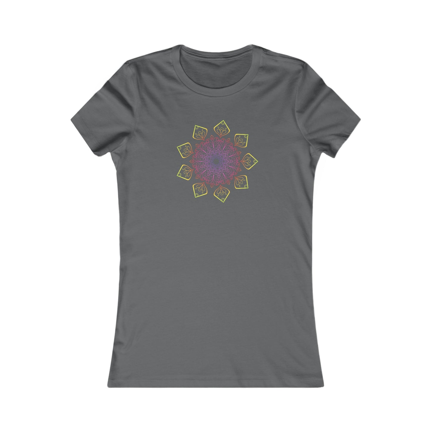 Colorful Mandala Fitted Tee (002)