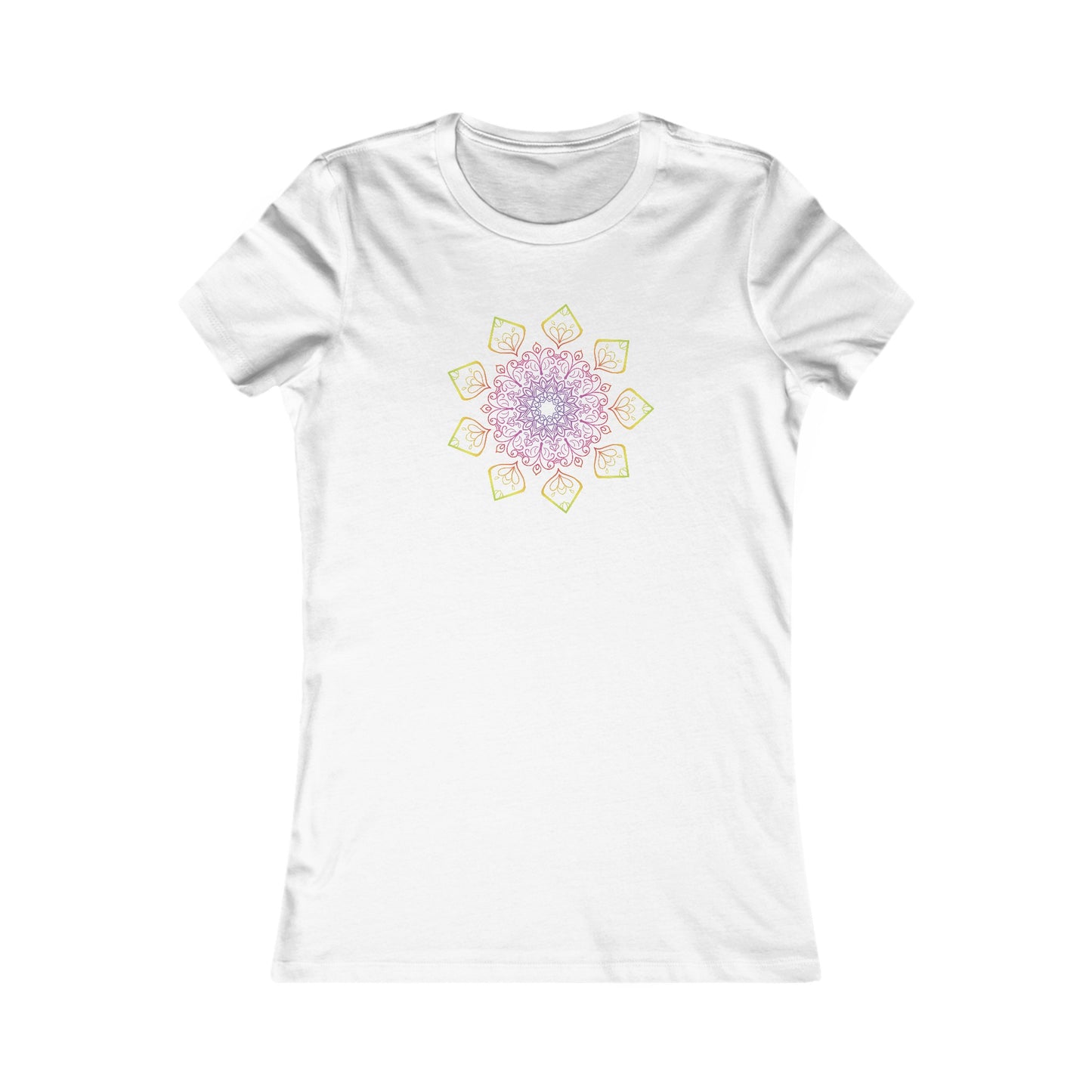 Colorful Mandala Fitted Tee (002)
