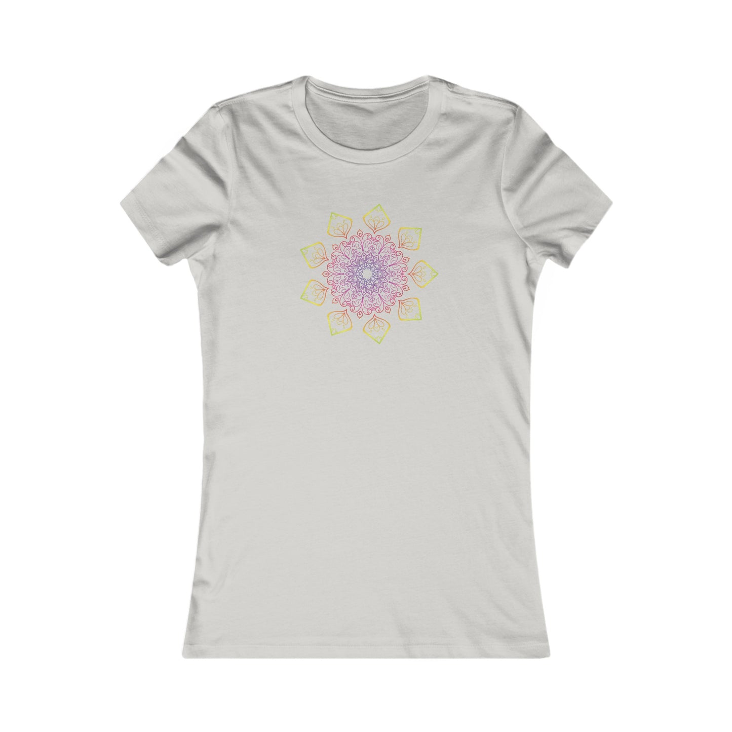 Colorful Mandala Fitted Tee (002)