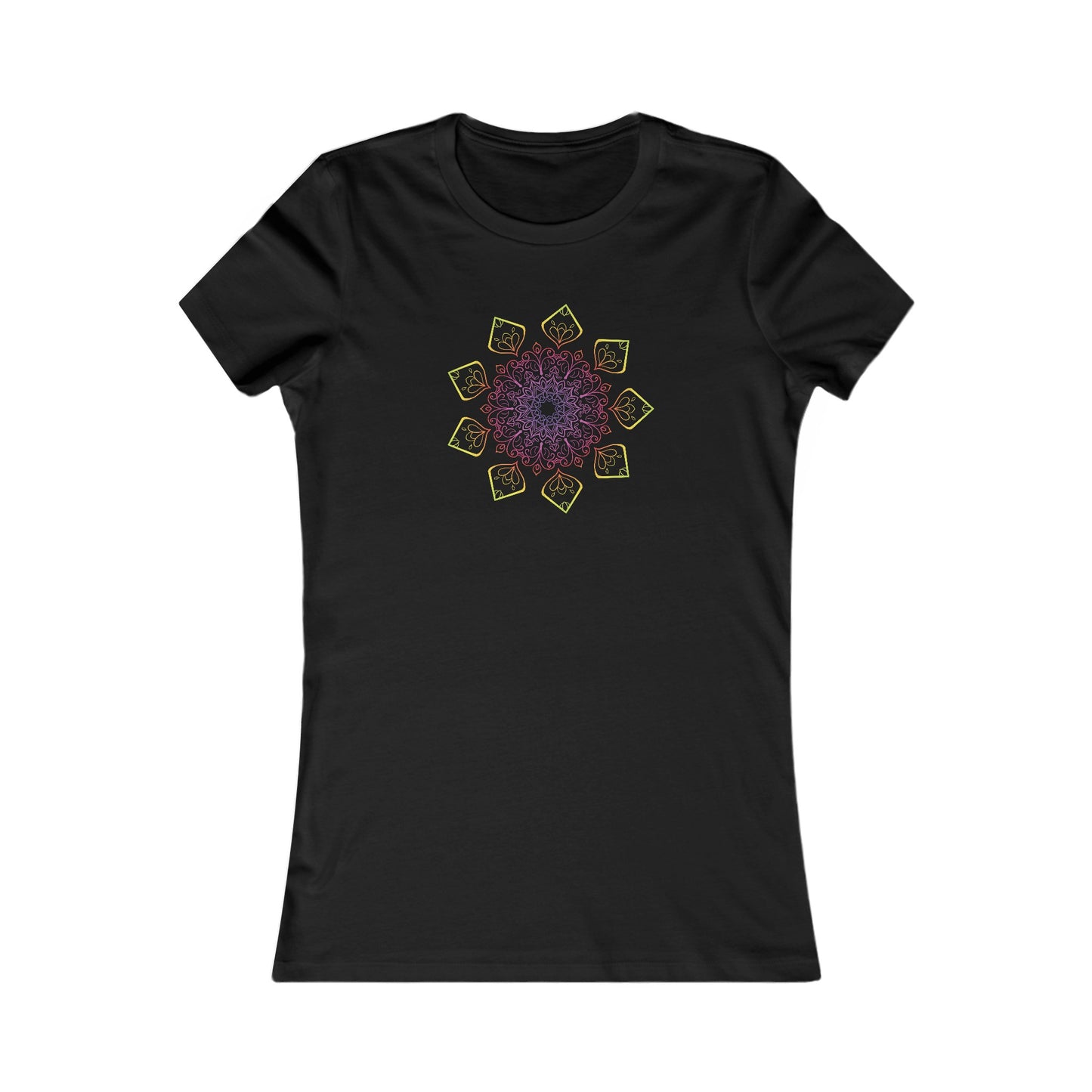 Colorful Mandala Fitted Tee (002)
