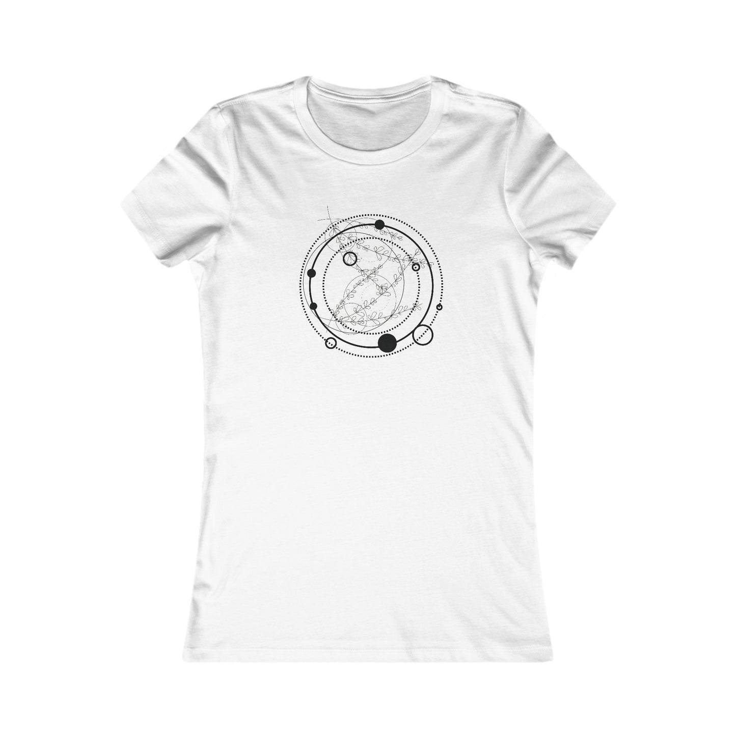 Circular Pattern Fitted Tee