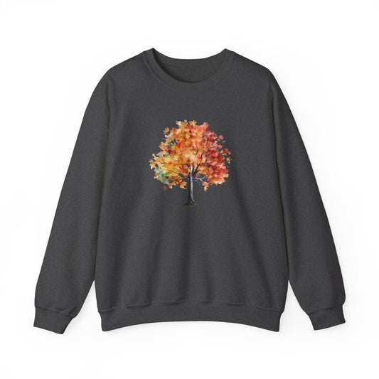 Watercolor Autumn Tree Sweatshirt
