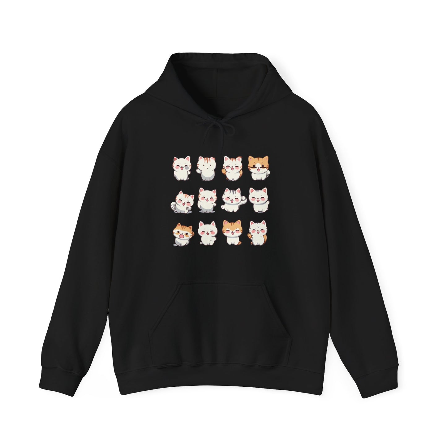 Cute Cat Set Hooded Sweatshirt