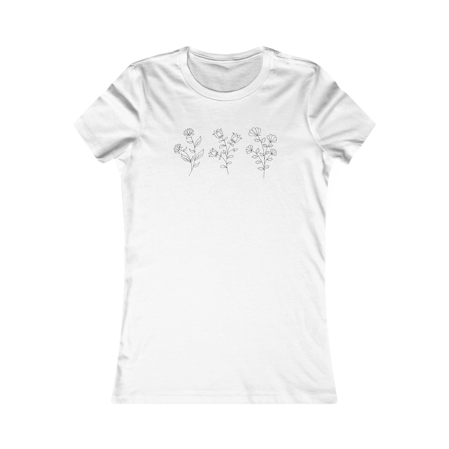 Flower Set Fitted Tee