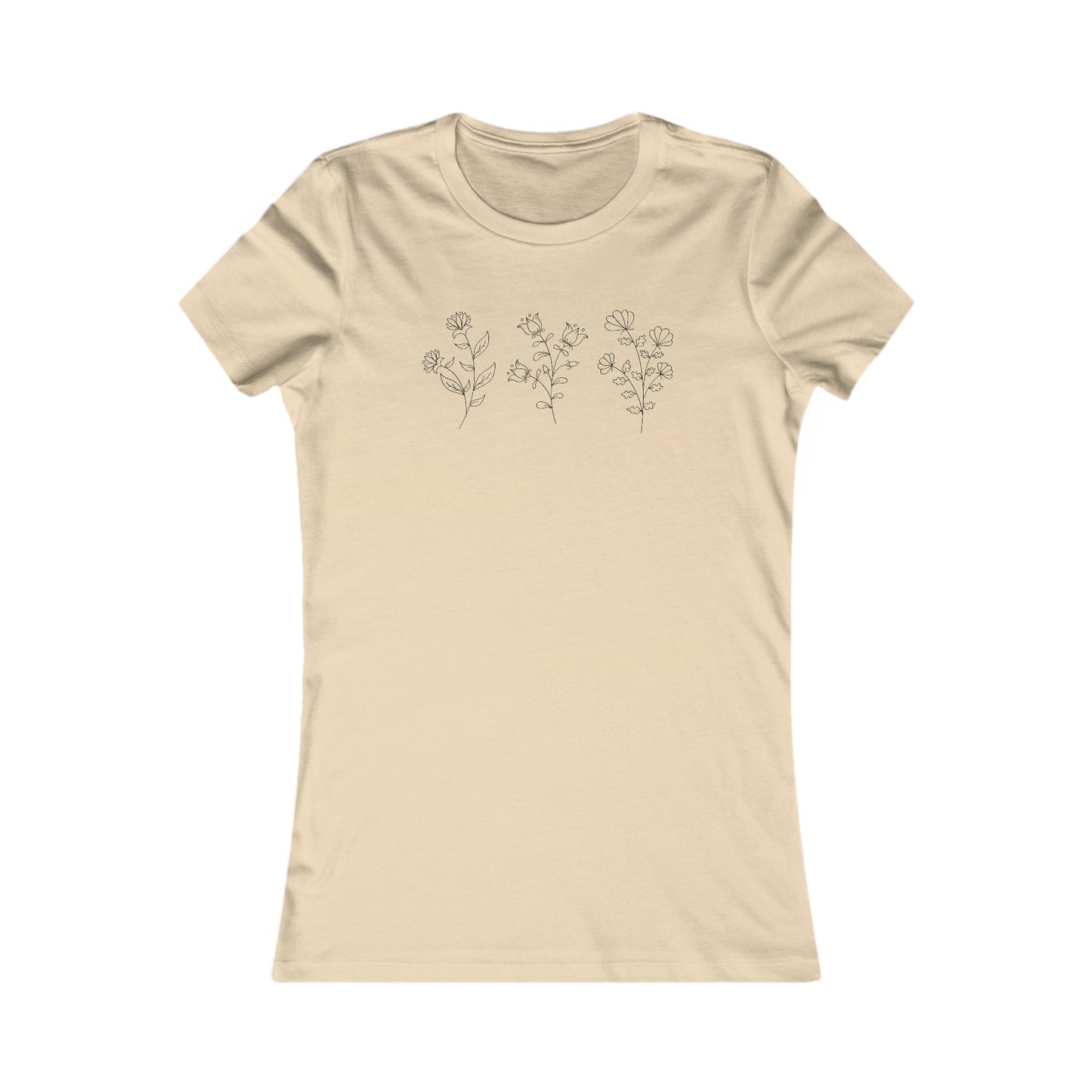 Flower Set Fitted Tee