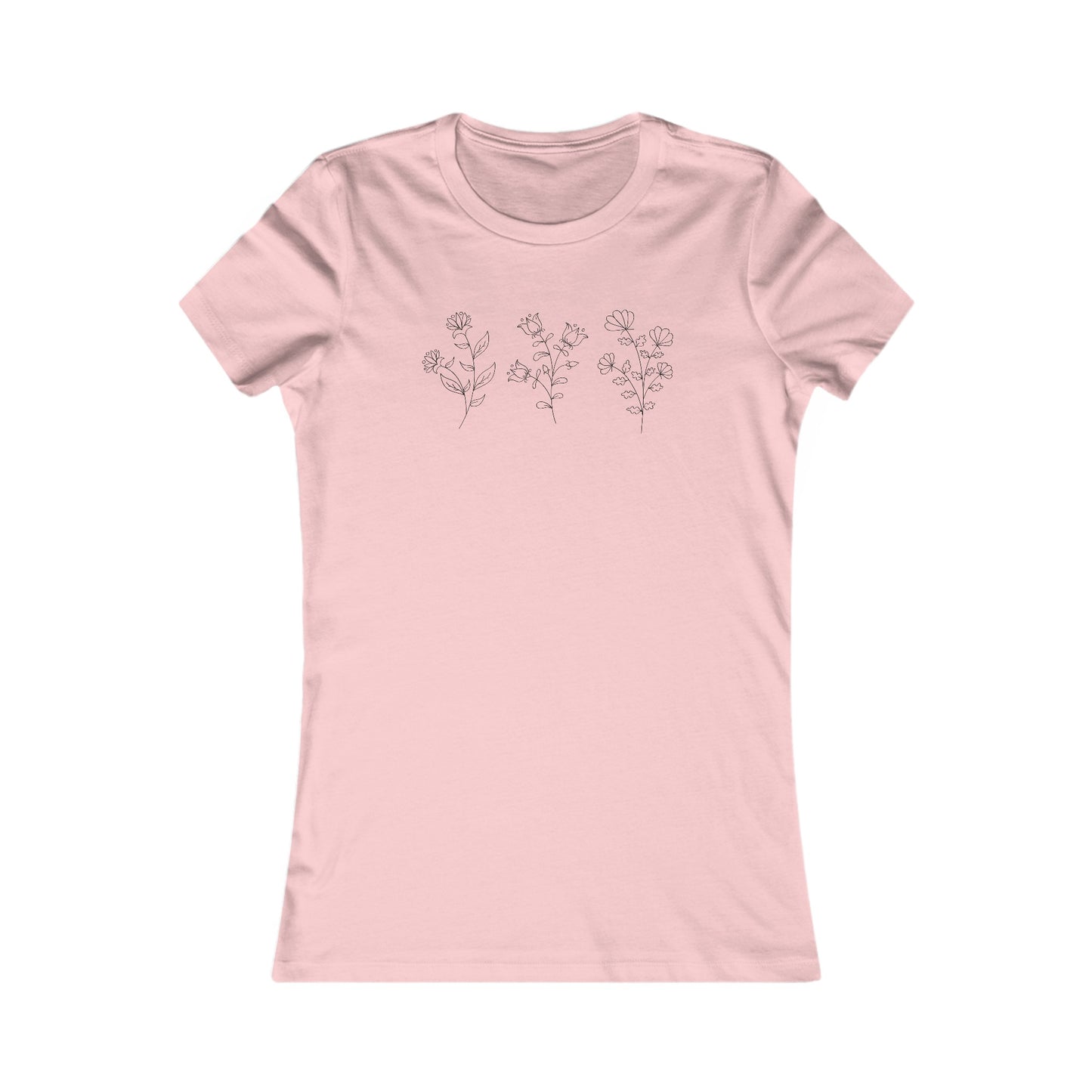 Flower Set Fitted Tee