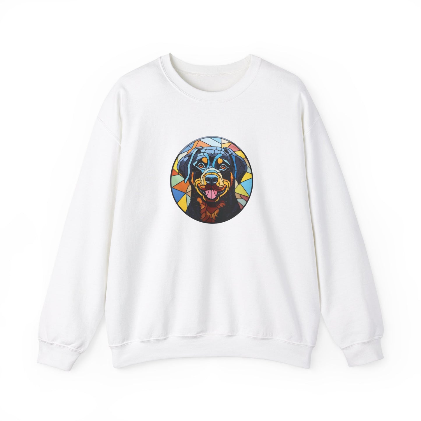 Stained Glass Rottweiler Sweatshirt