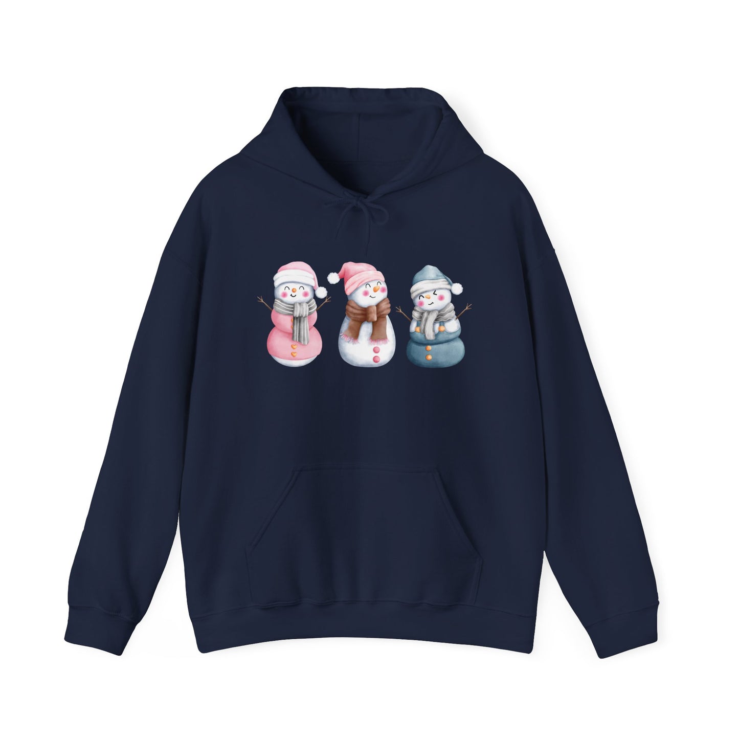 Snowman Set Hooded Sweatshirt