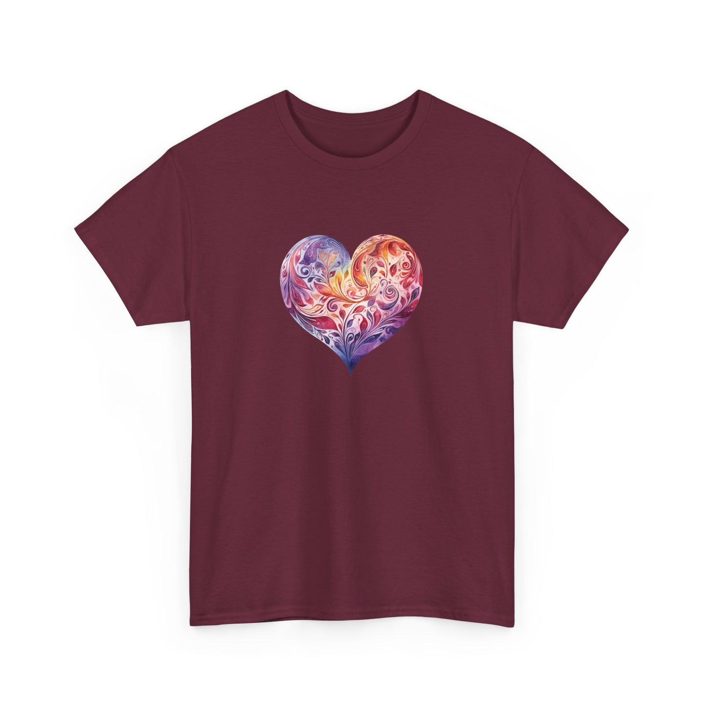 Watercolor Heart Short Sleeve Tee 003