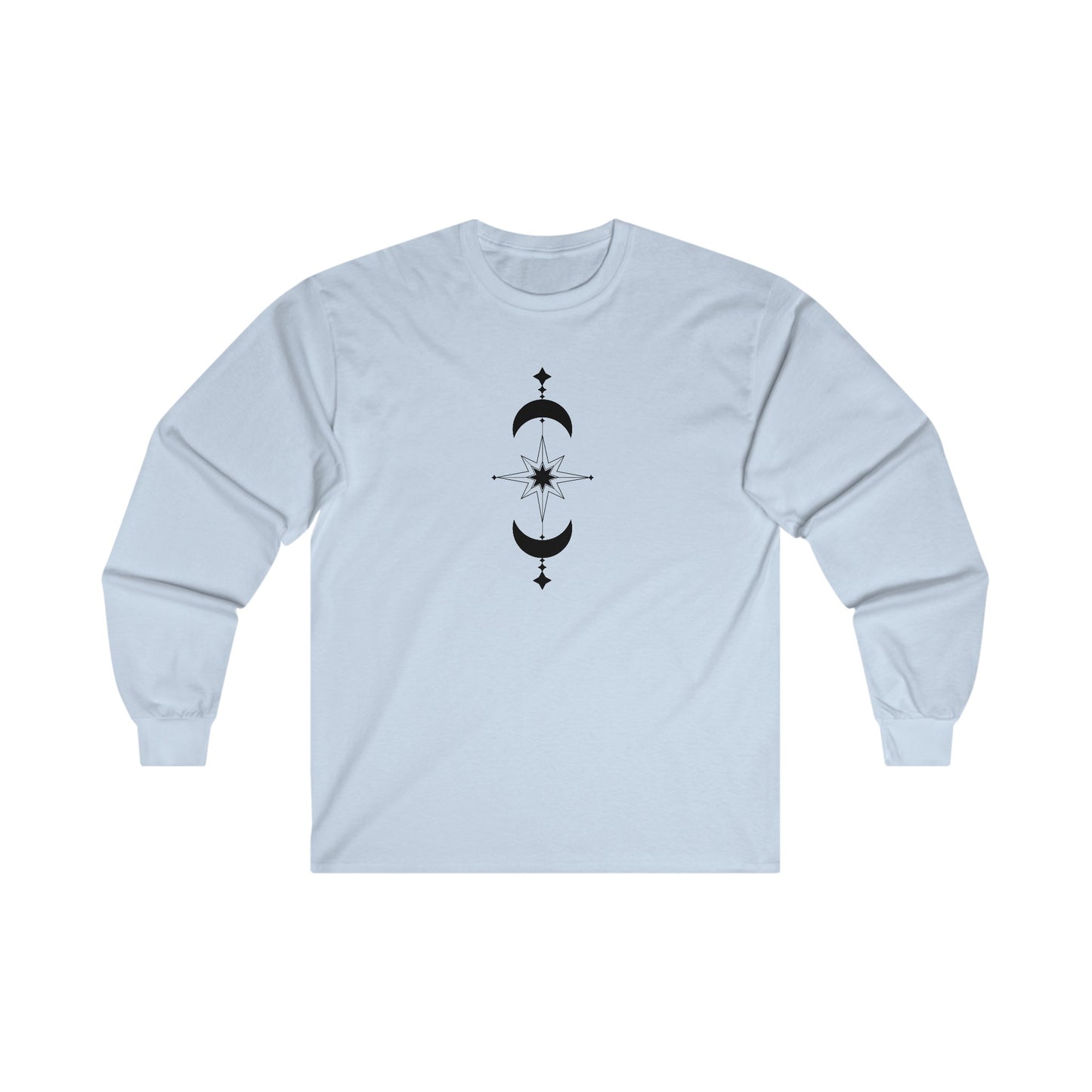 Linear Star and Moons Long Sleeve Tee