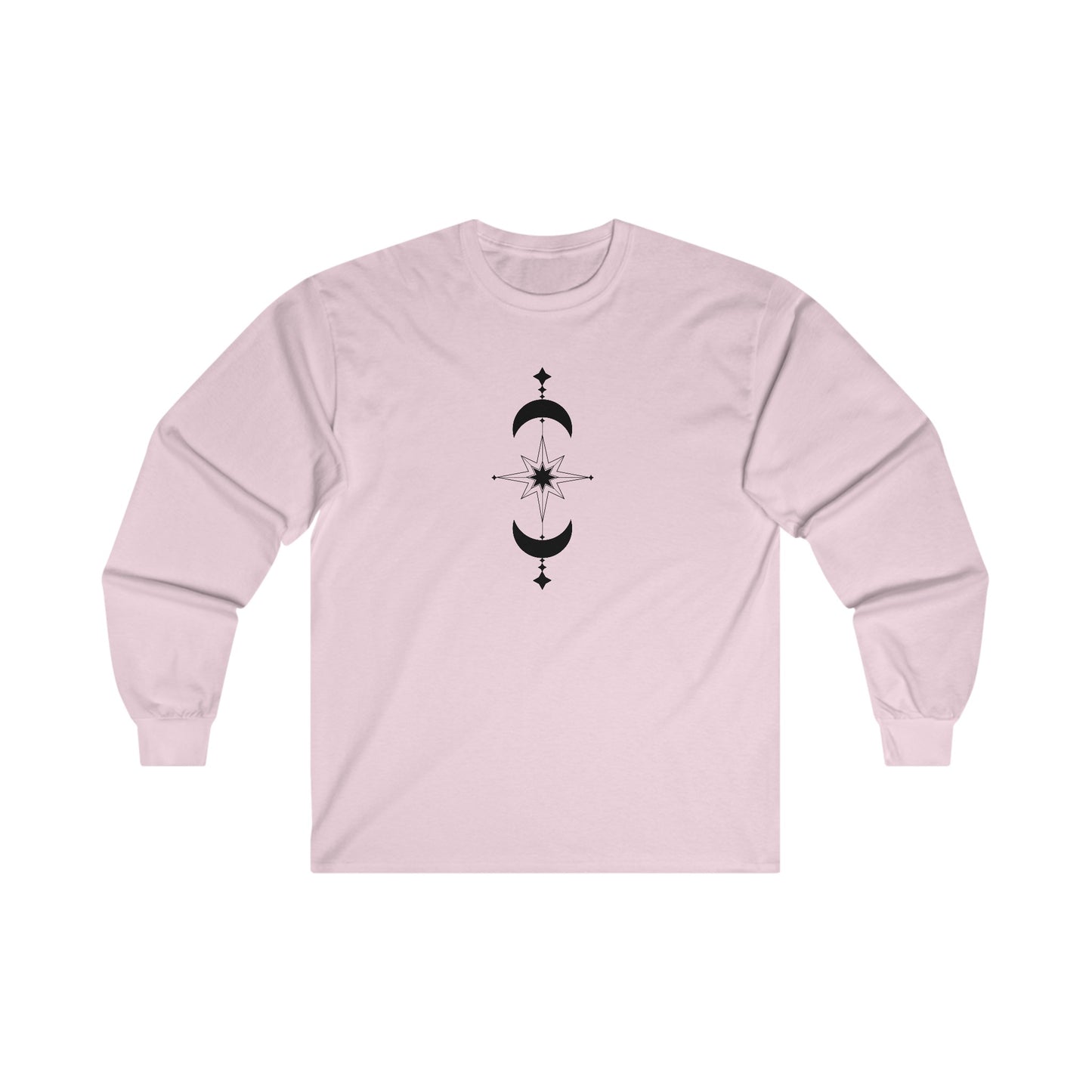 Linear Star and Moons Long Sleeve Tee