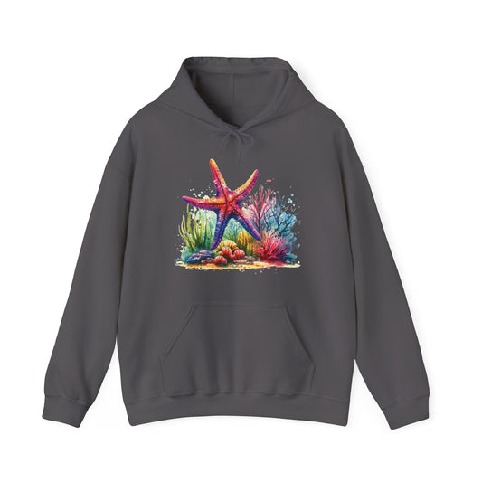Watercolor Under the Sea Hooded Sweatshirt