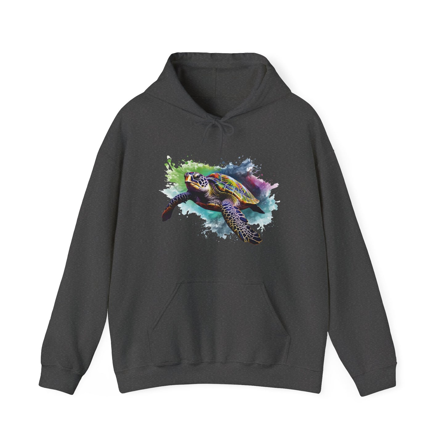 Watercolor Sea Turtle Hooded Sweatshirt