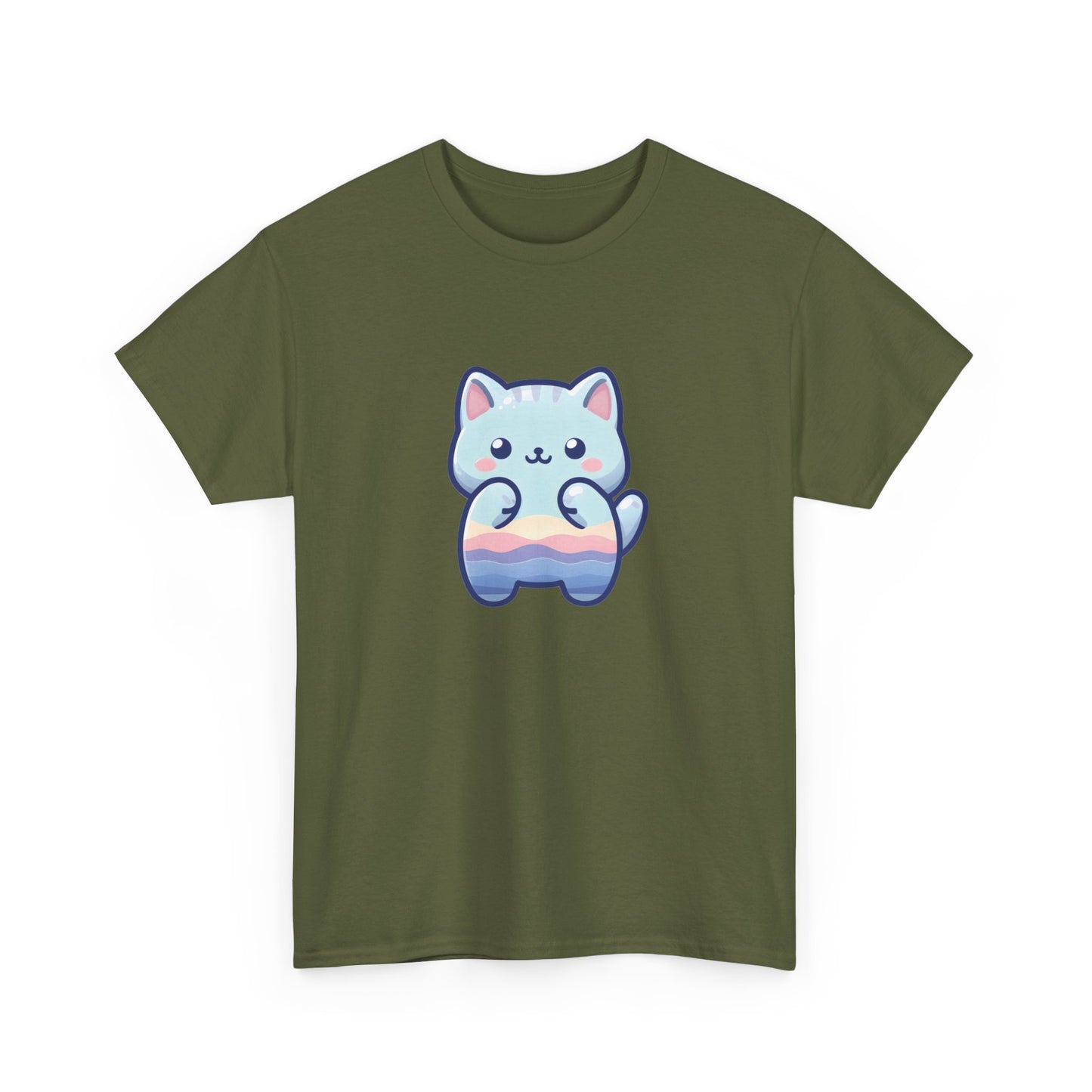 Blue Cat Short Sleeve Tee