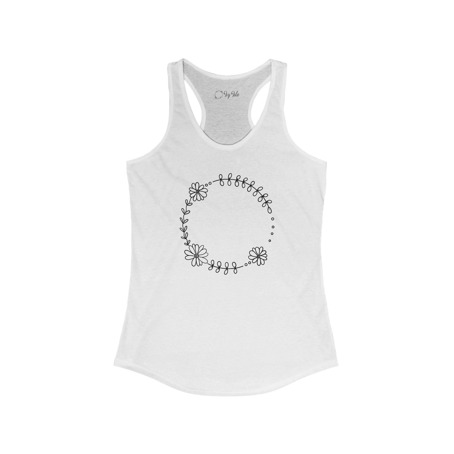 Triple Sunflower Circle Racerback Tank