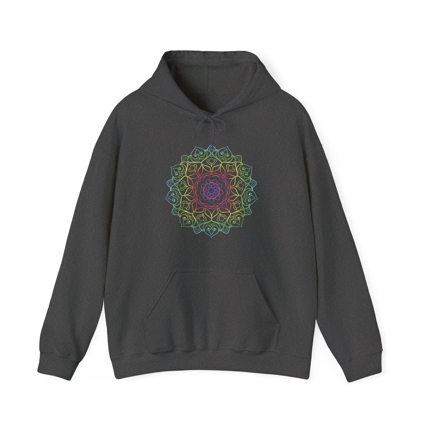 Colorful Mandala Hooded Sweatshirt (001)