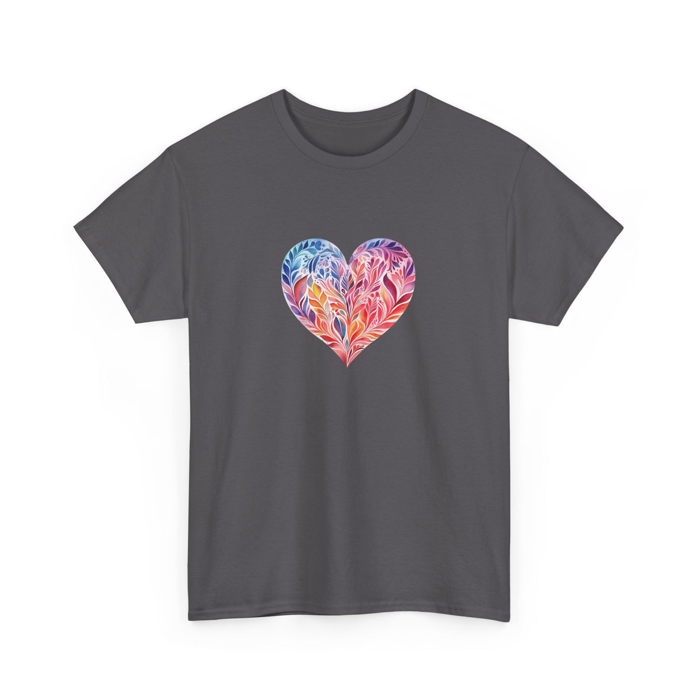 Watercolor Heart Short Sleeve Tee 001
