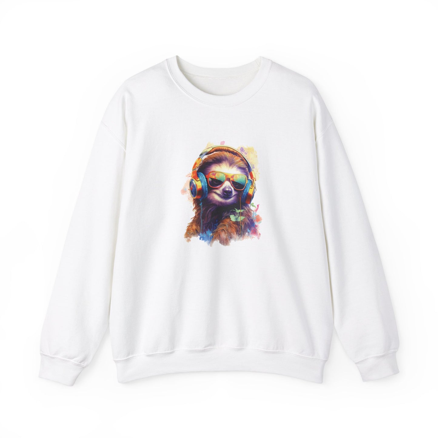 Sloth with Headphones Sweatshirt