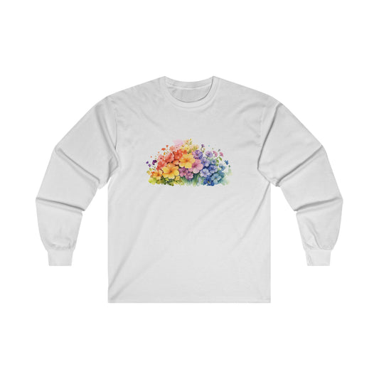 Colorful Flowers Long Sleeve Tee