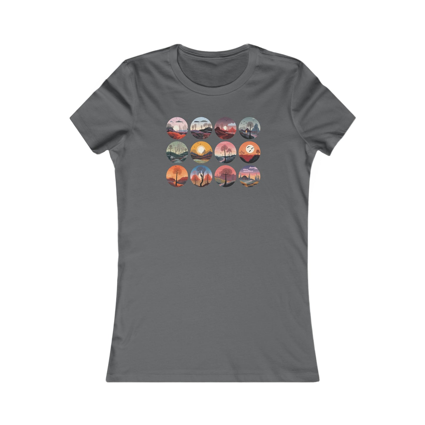 Landscapes Set Fitted Tee