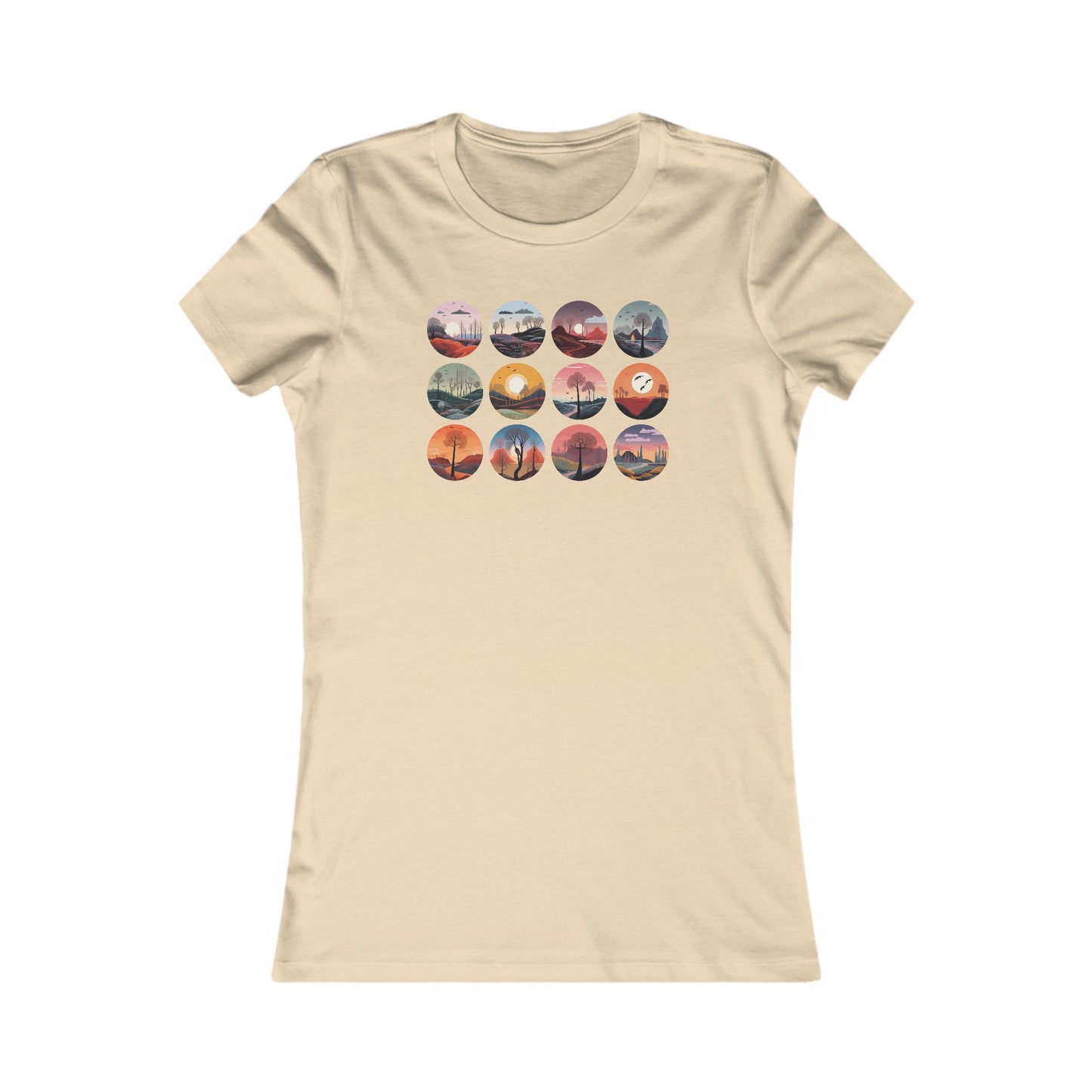 Landscapes Set Fitted Tee