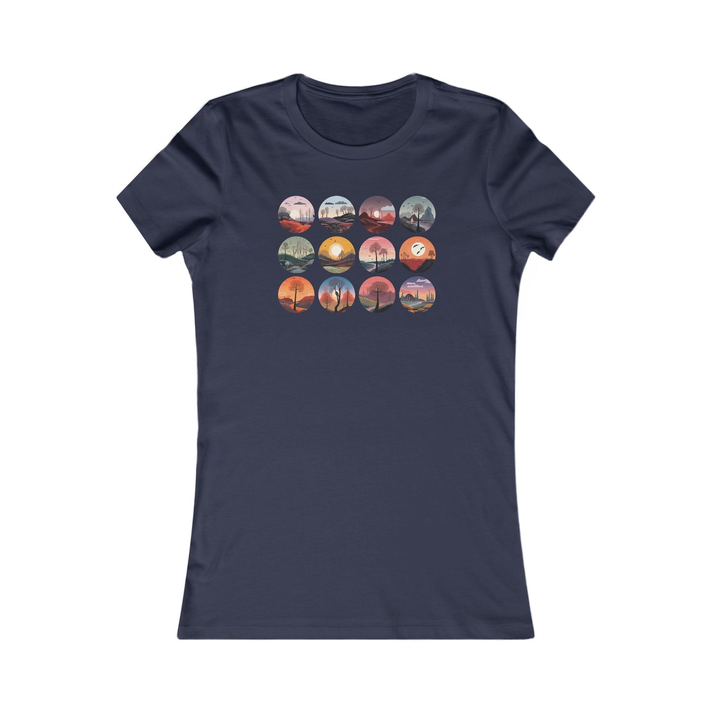 Landscapes Set Fitted Tee