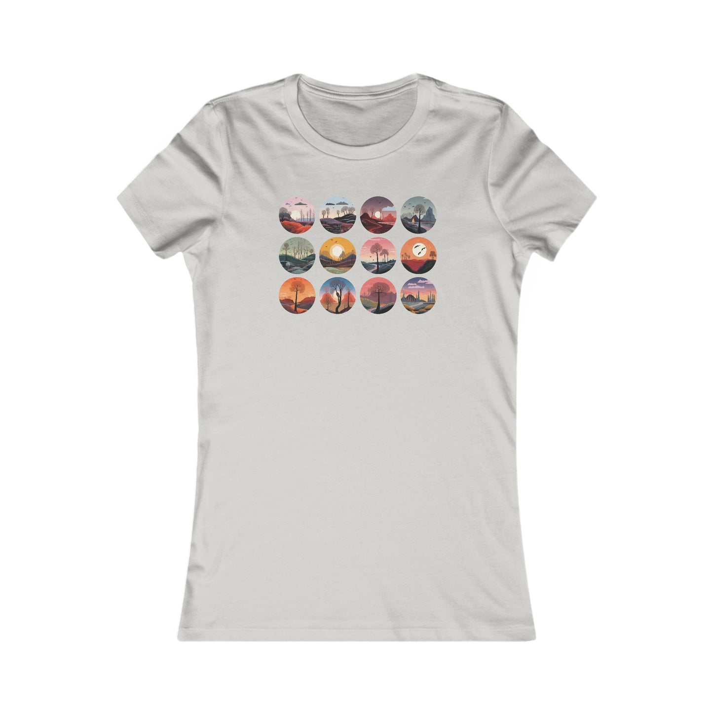 Landscapes Set Fitted Tee