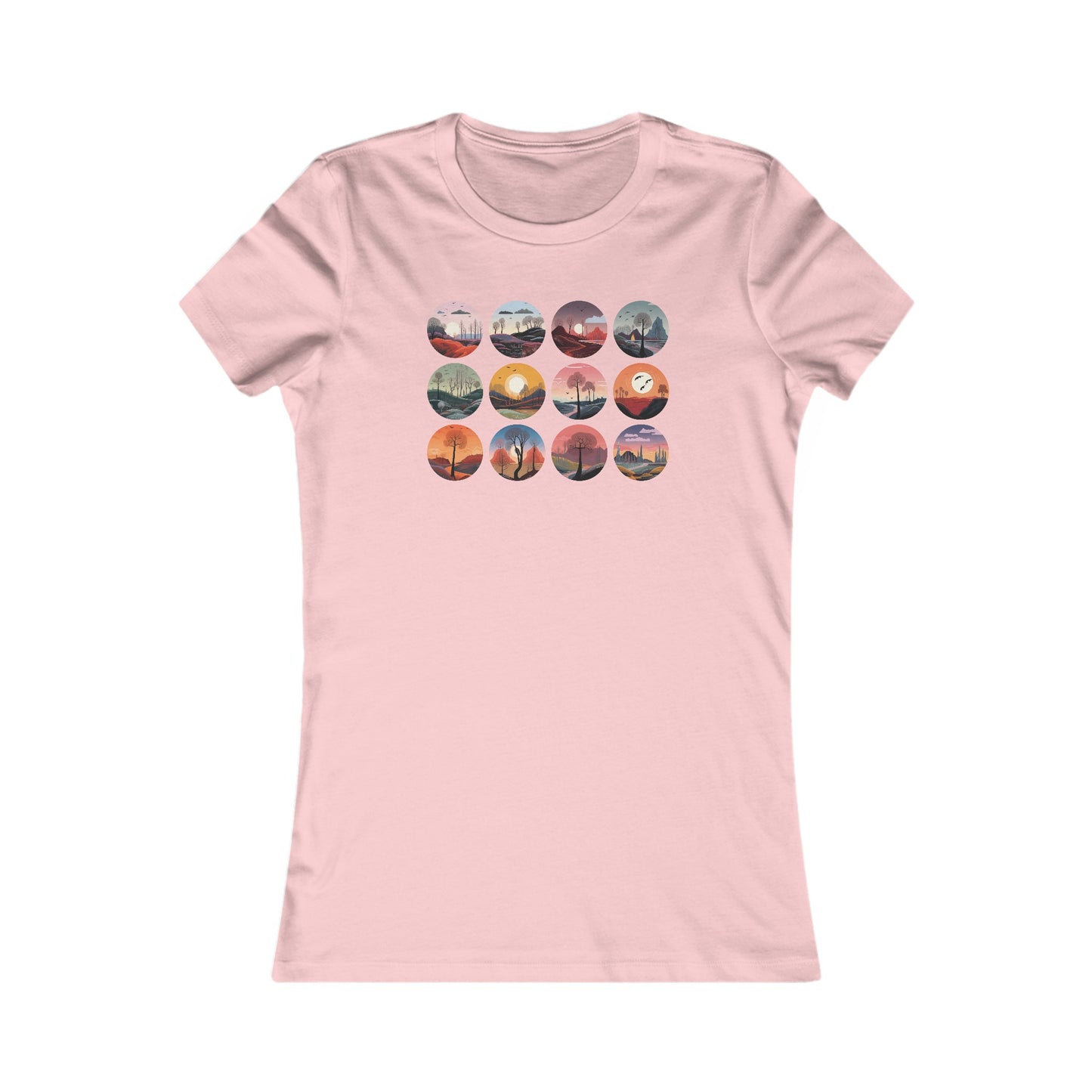 Landscapes Set Fitted Tee