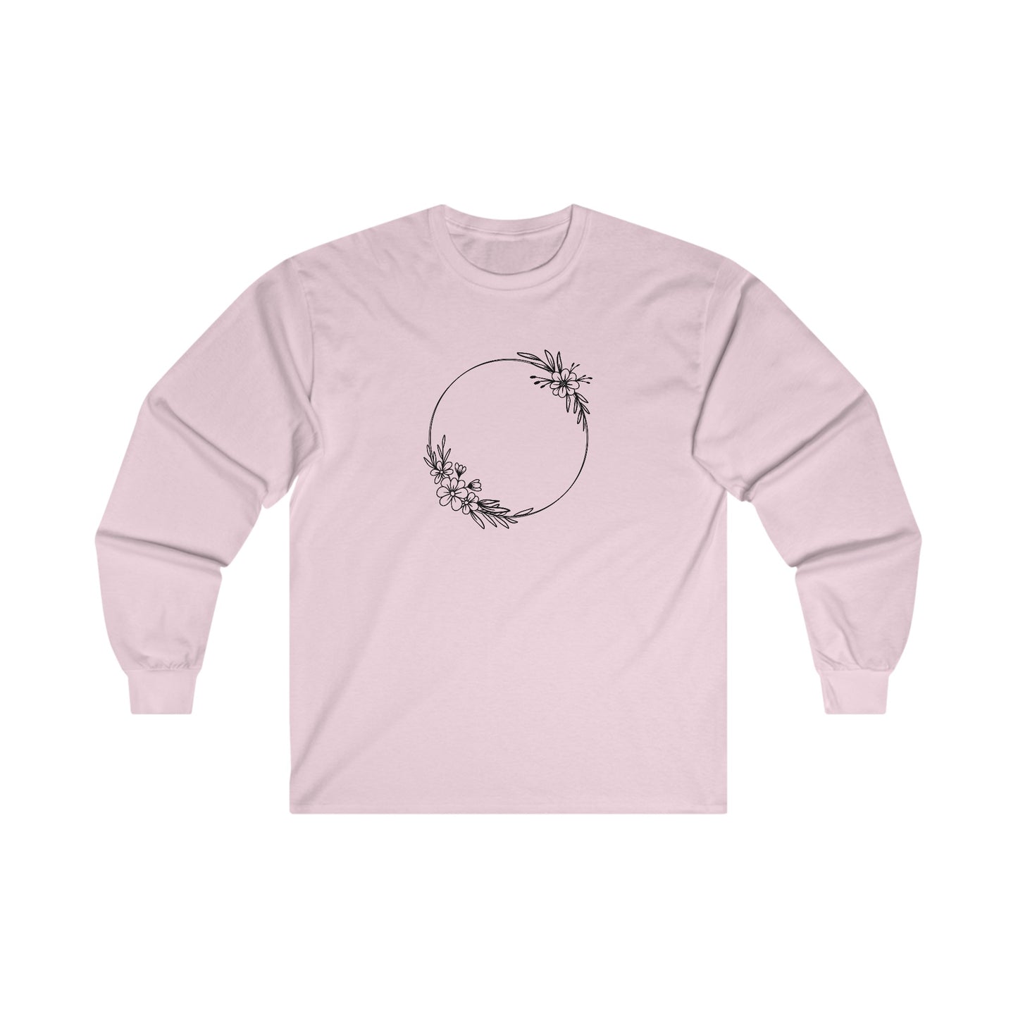 Double Floral Circle Long Sleeve Tee