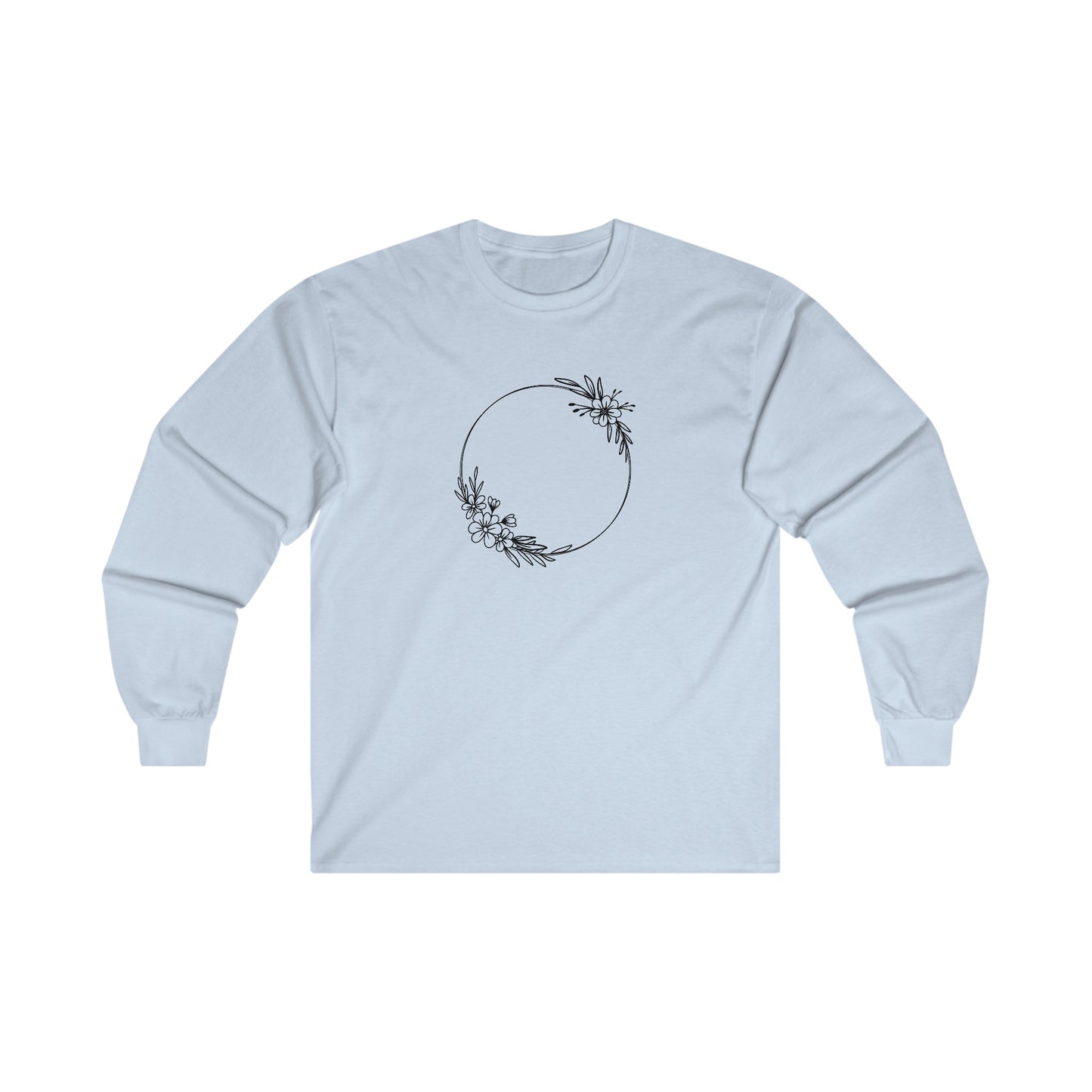 Double Floral Circle Long Sleeve Tee