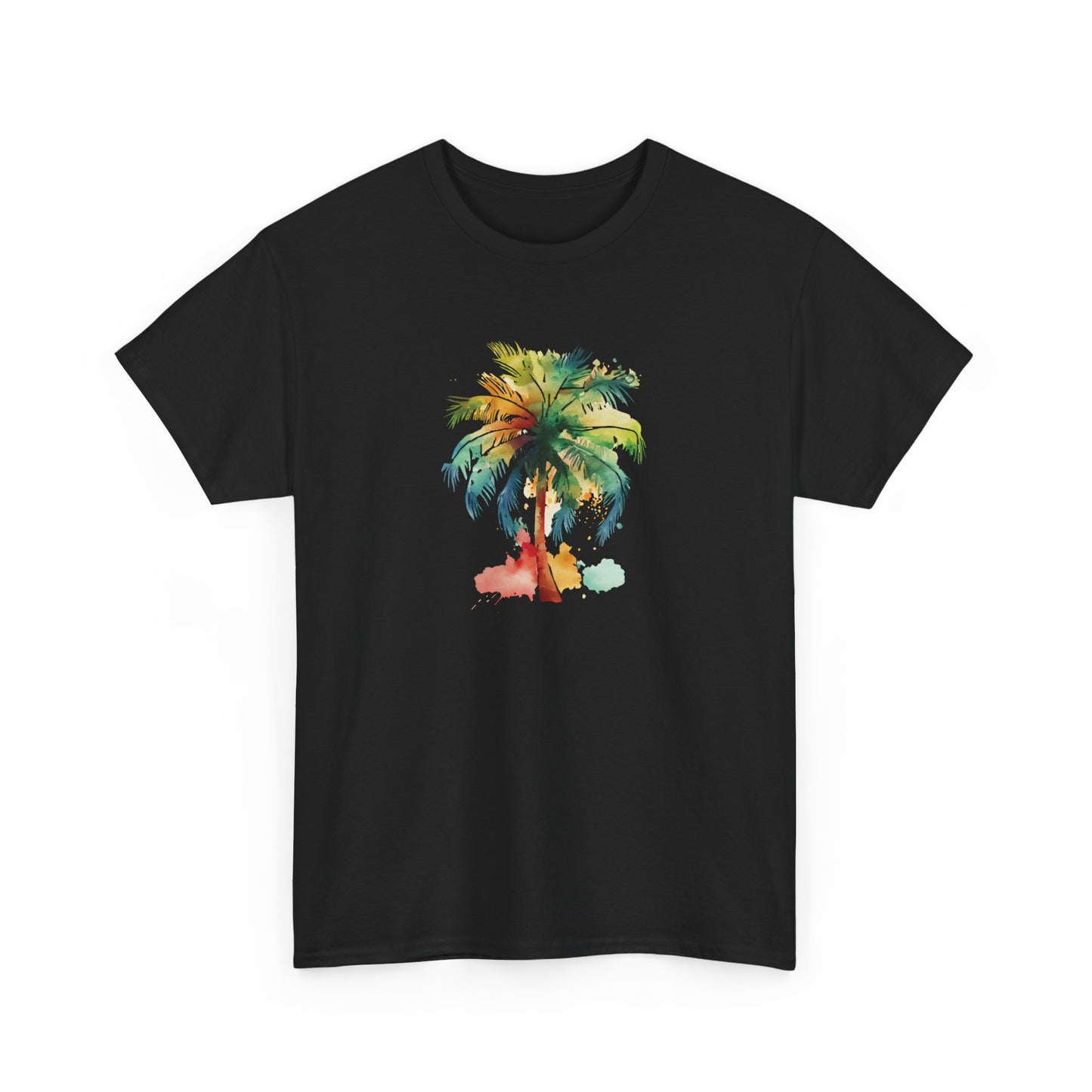 Watercolor Palm Tree Short Sleeve Tee