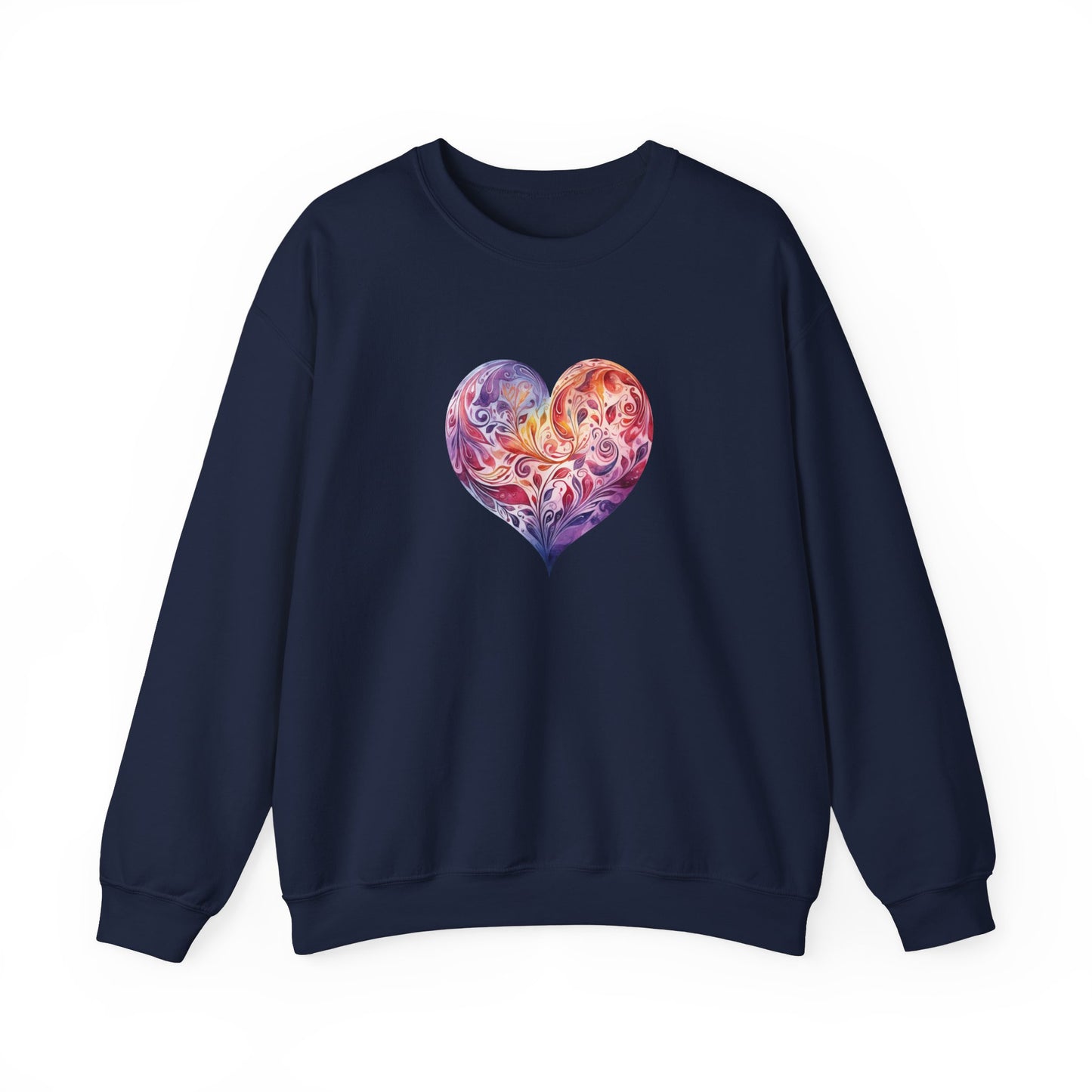 Watercolor Heart Sweatshirt 003