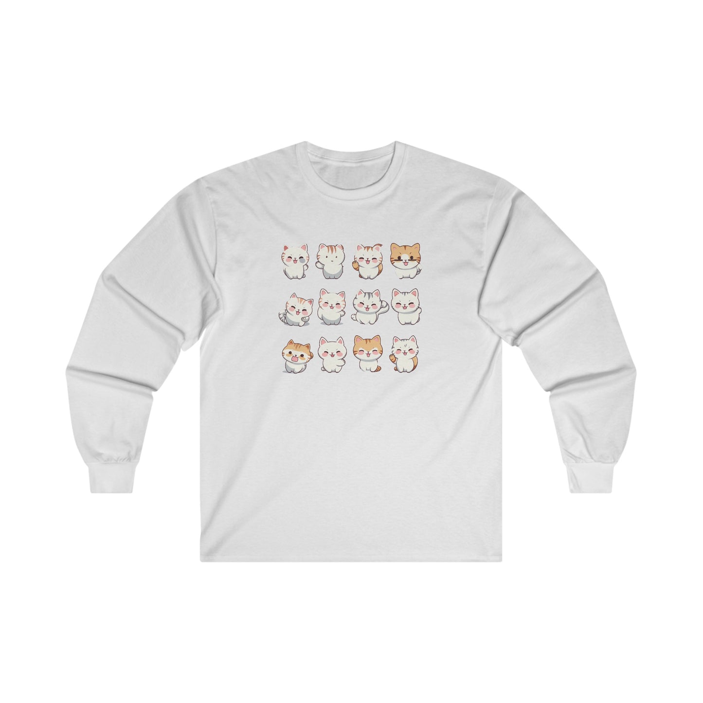 Cute Cat Set Long Sleeve Tee