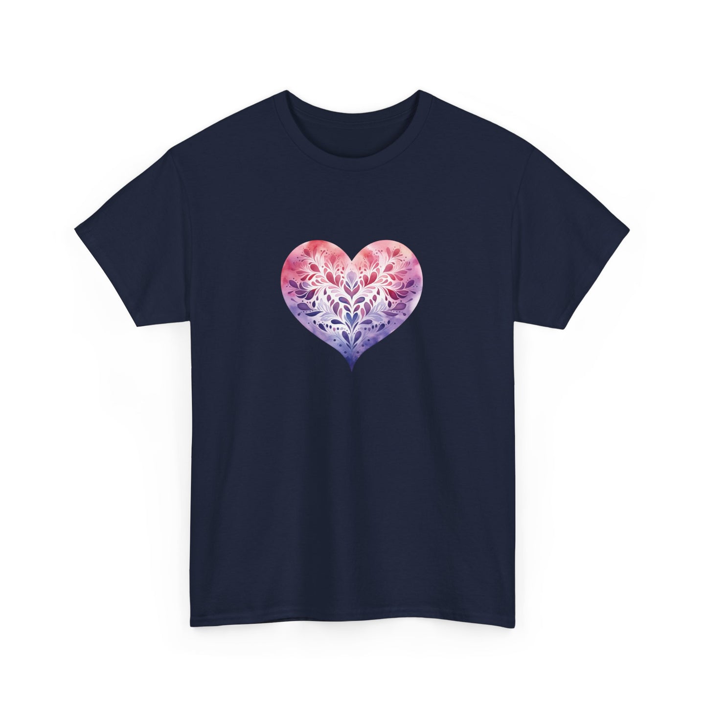 Watercolor Heart Short Sleeve Tee 005