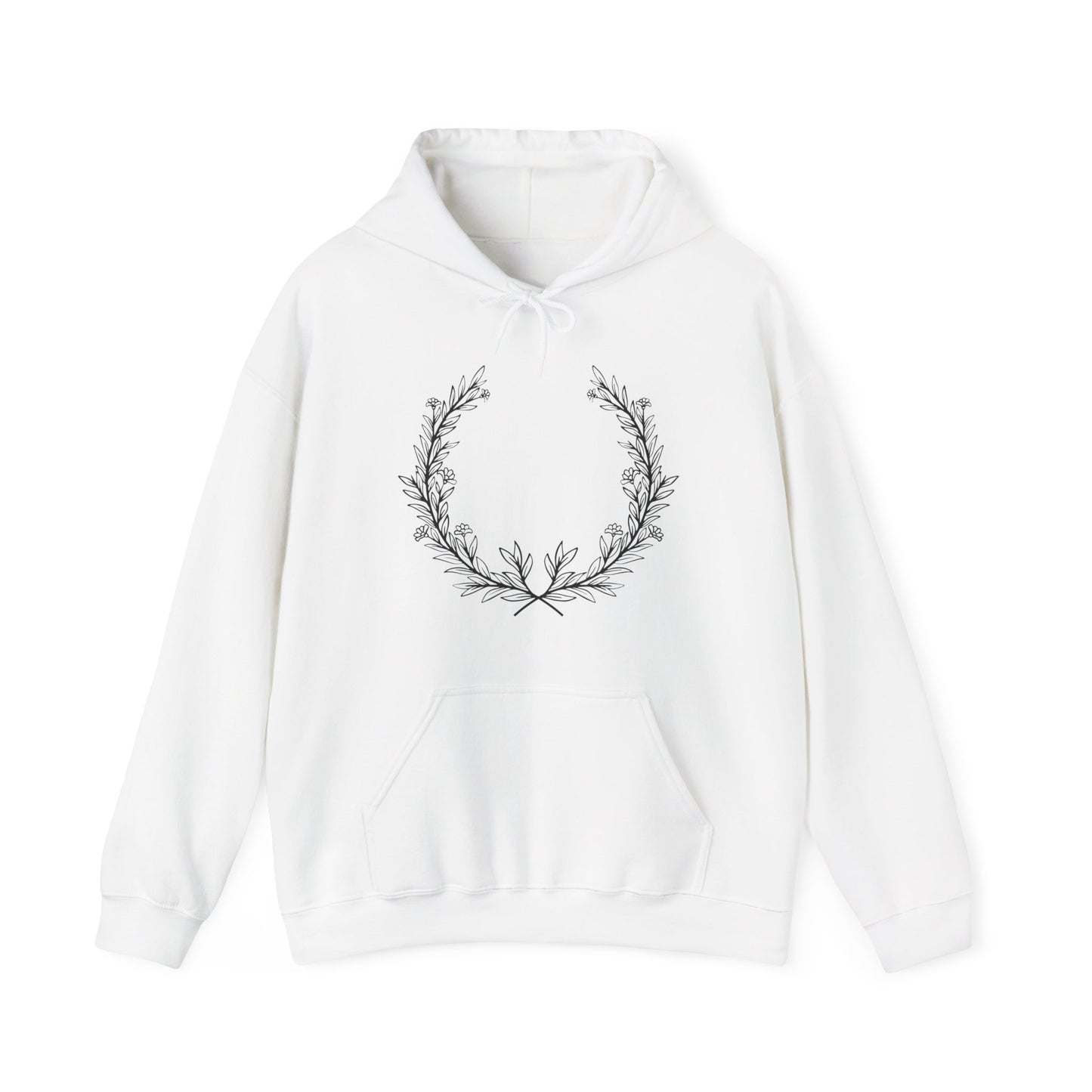 Leafy Flowers Hooded Sweatshirt