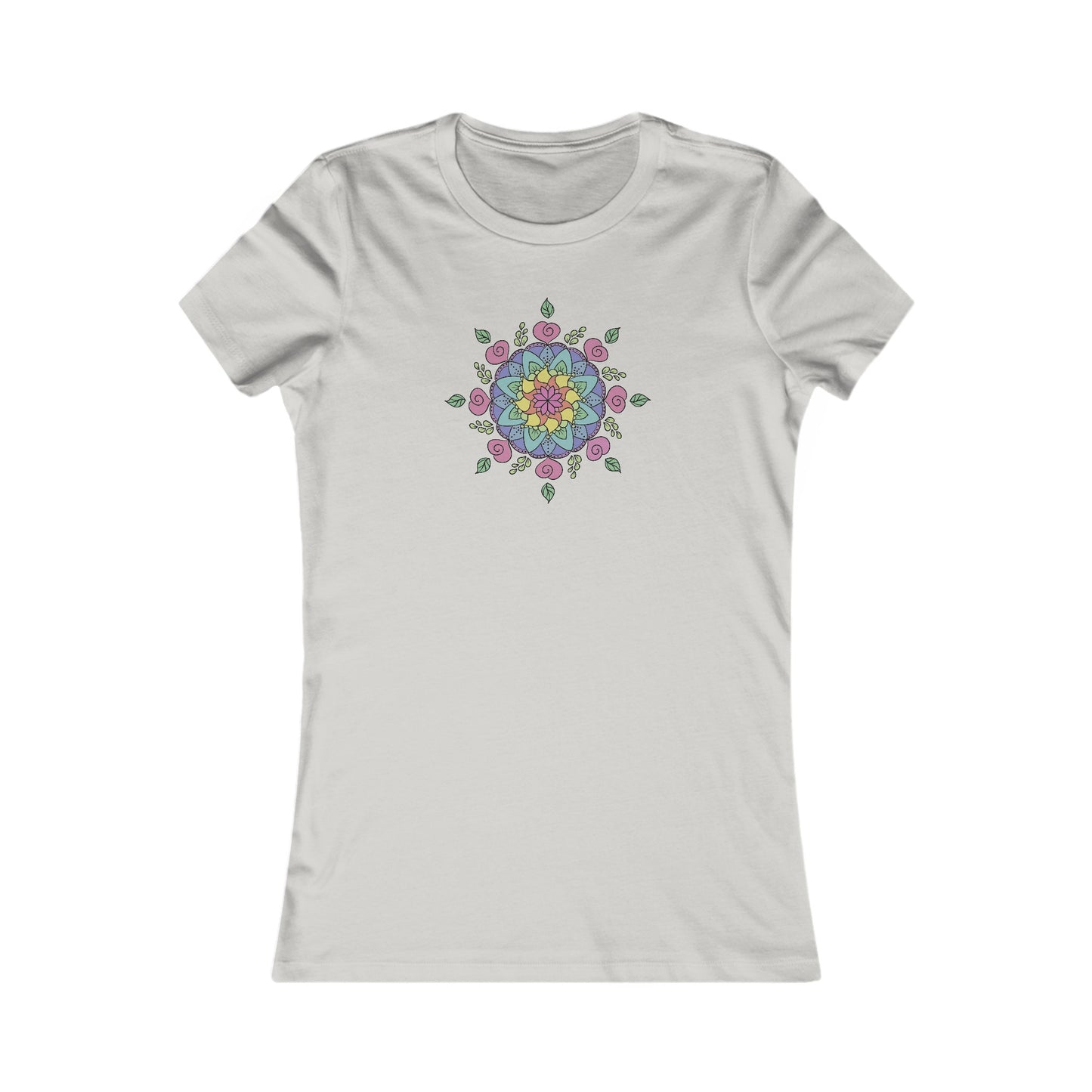 Colorful Mandala Fitted Tee (029)